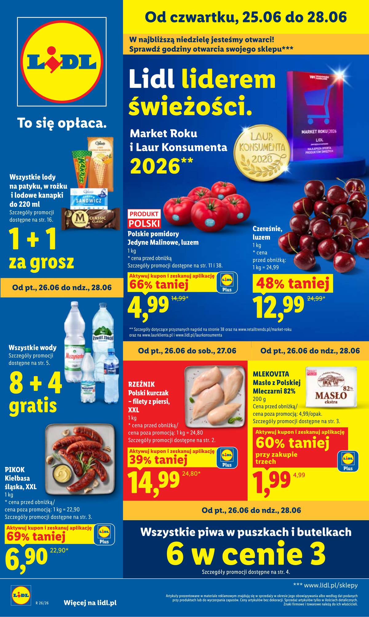Lidl Lenkija - Gazetka ważna od 25.06 do 28.06 1 puslapis