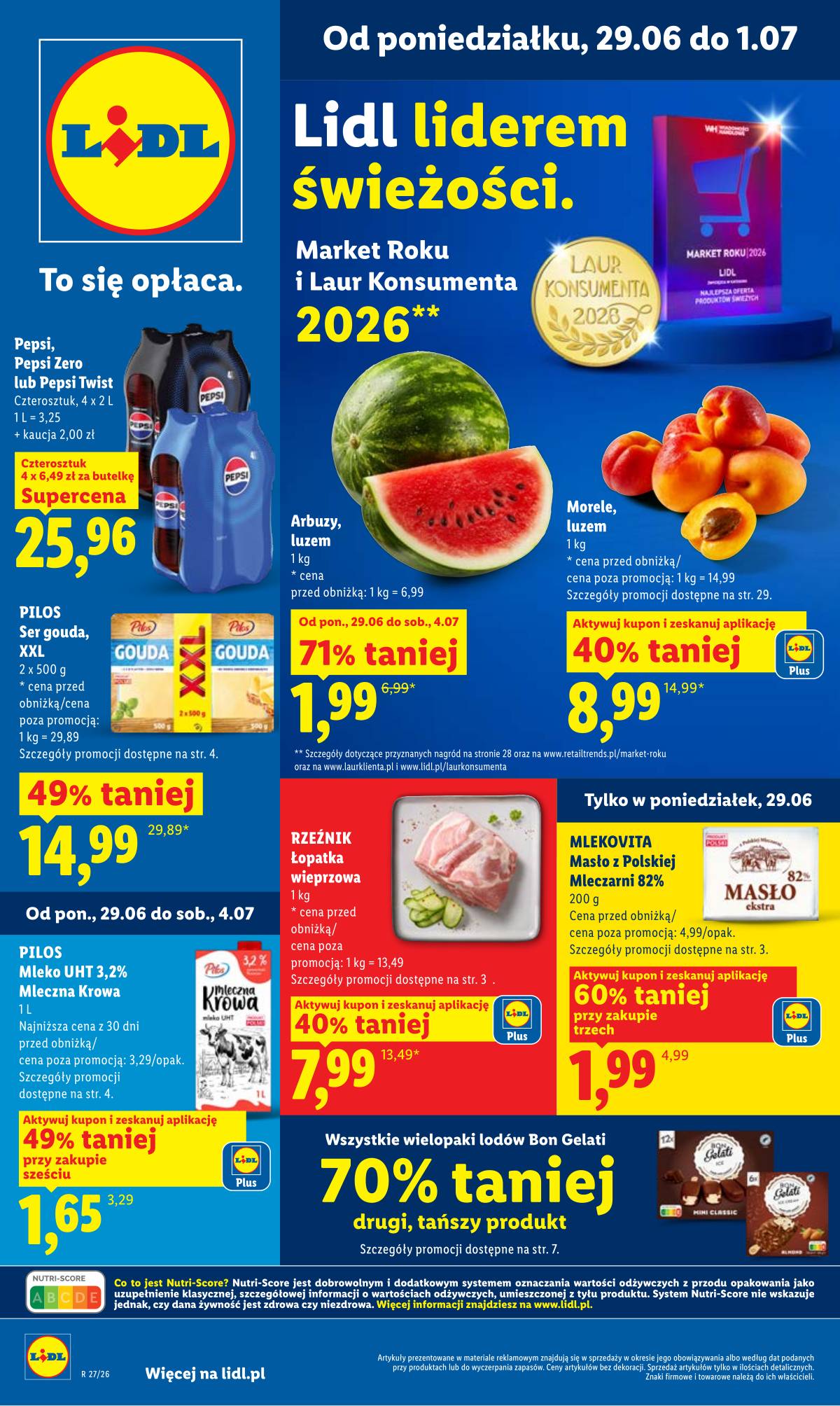 Lidl Lenkija - Gazetka ważna od 29.06 do 1.07 1 puslapis