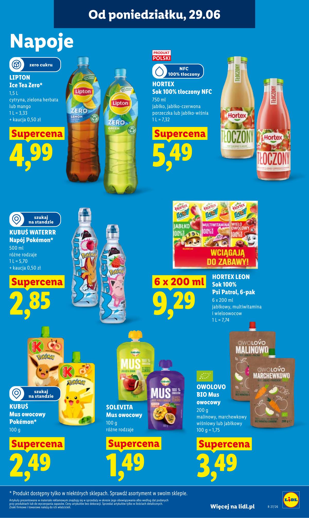 Lidl Lenkija - Gazetka ważna od 29.06 do 1.07 65 puslapis