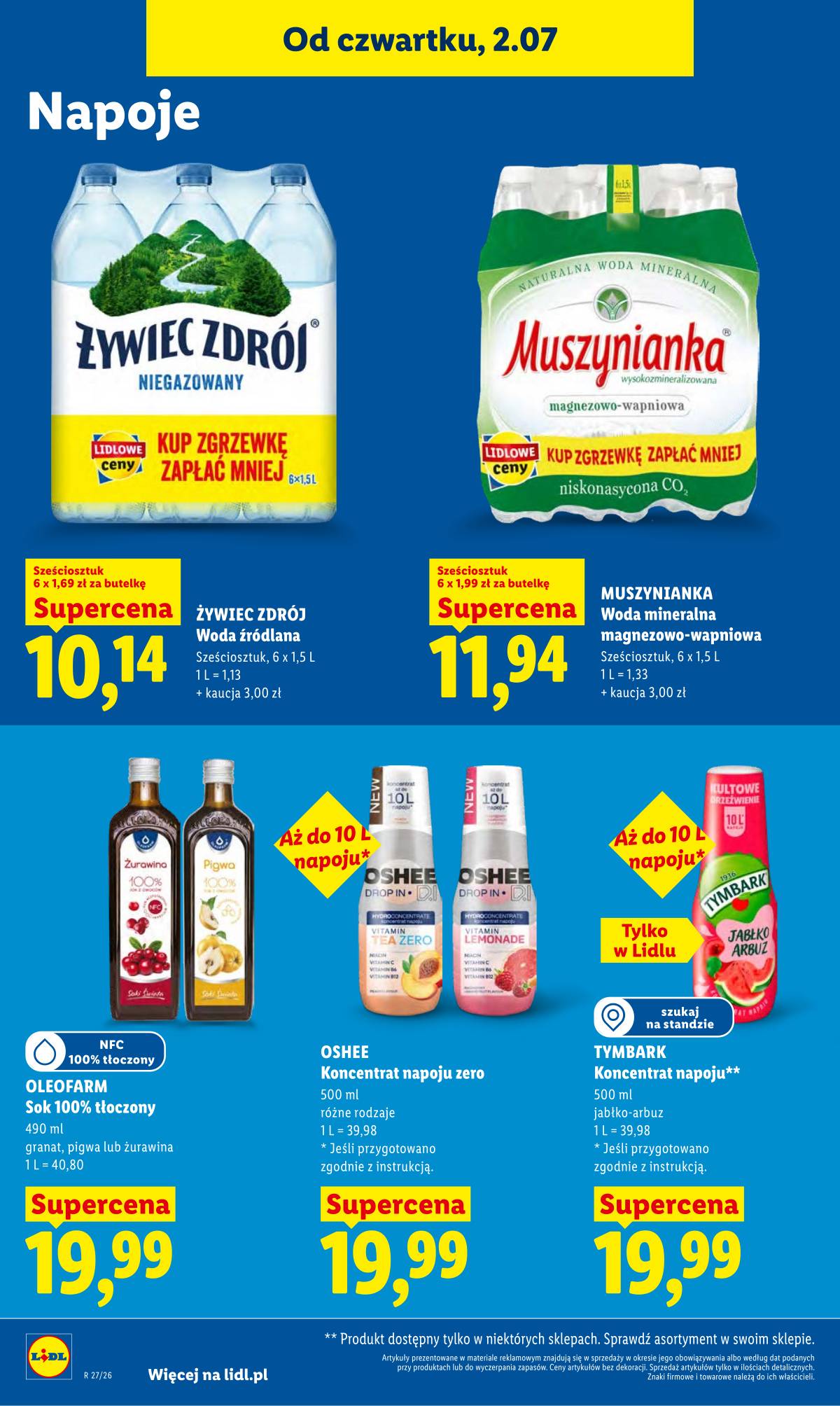 Lidl Lenkija - Gazetka ważna od 2.07 do 4.07 60 puslapis