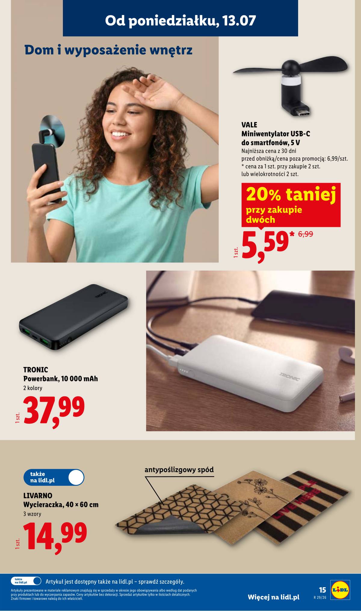 Lidl Lenkija - Katalog ważny od 13.07 15 puslapis