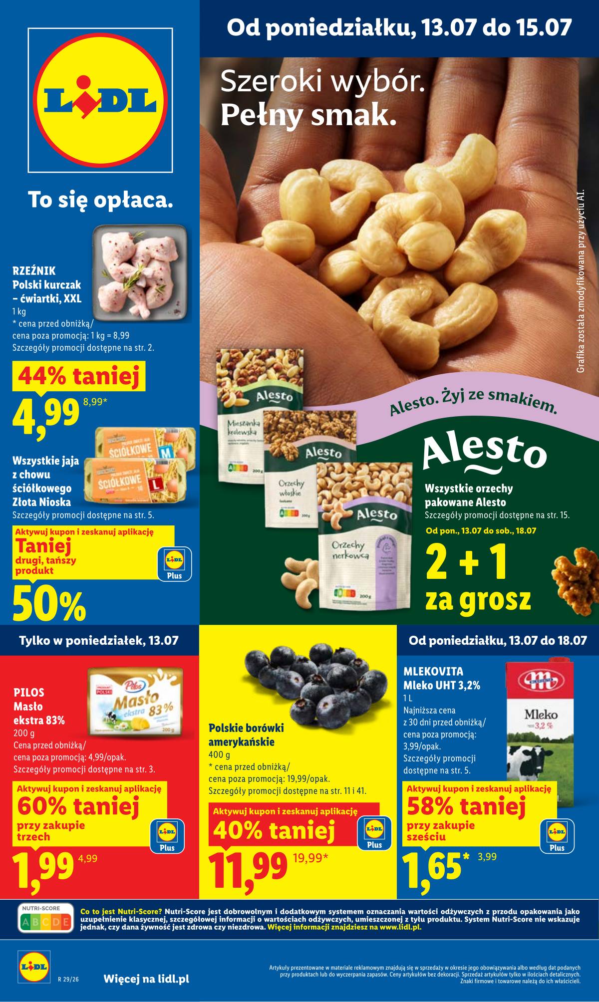 Lidl Lenkija - Gazetka ważna od 13.07 do 15.07 1 puslapis