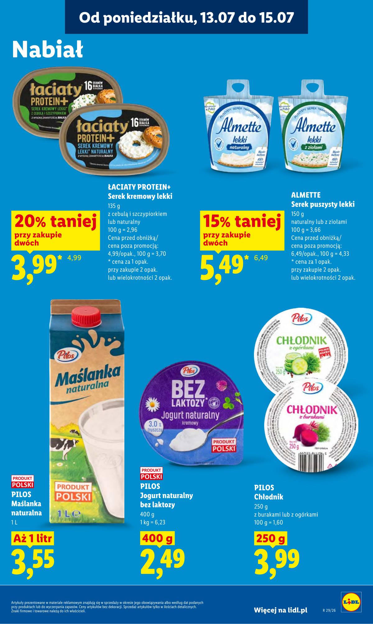 Lidl Lenkija - Gazetka ważna od 13.07 do 15.07 73 puslapis