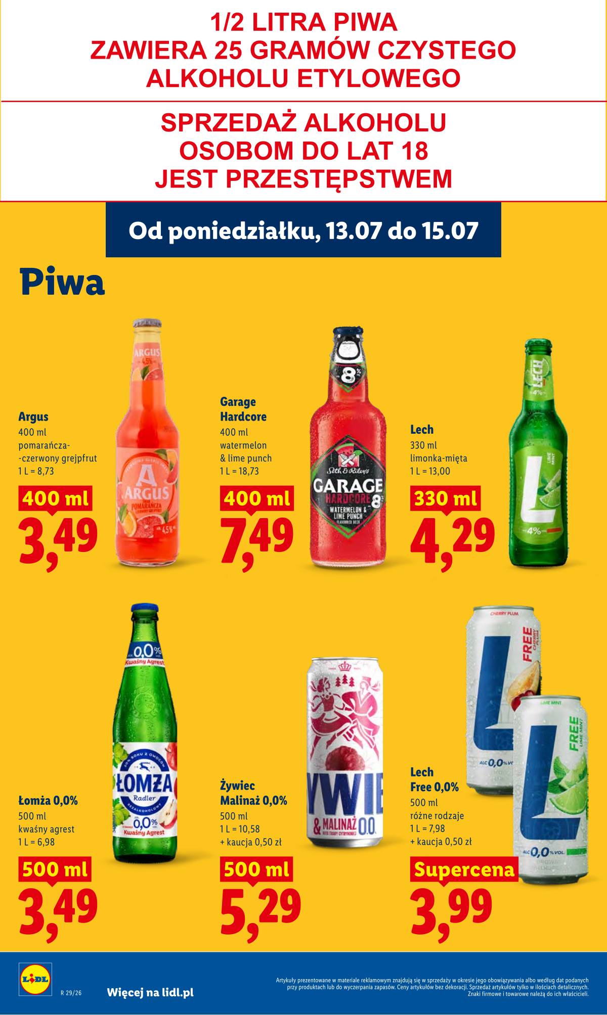 Lidl Lenkija - Gazetka ważna od 13.07 do 15.07 82 puslapis