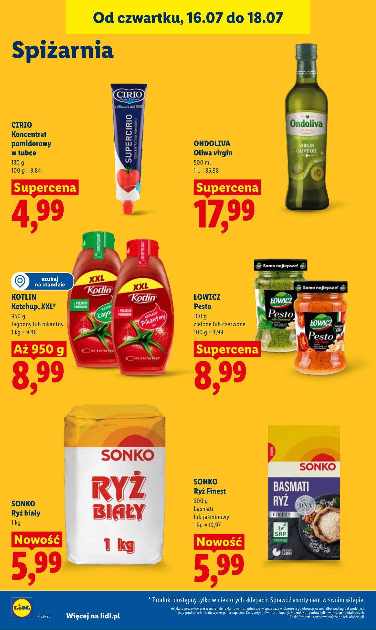 Lidl Lenkija - Gazetka ważna od 16.07 do 18.07 90 puslapis