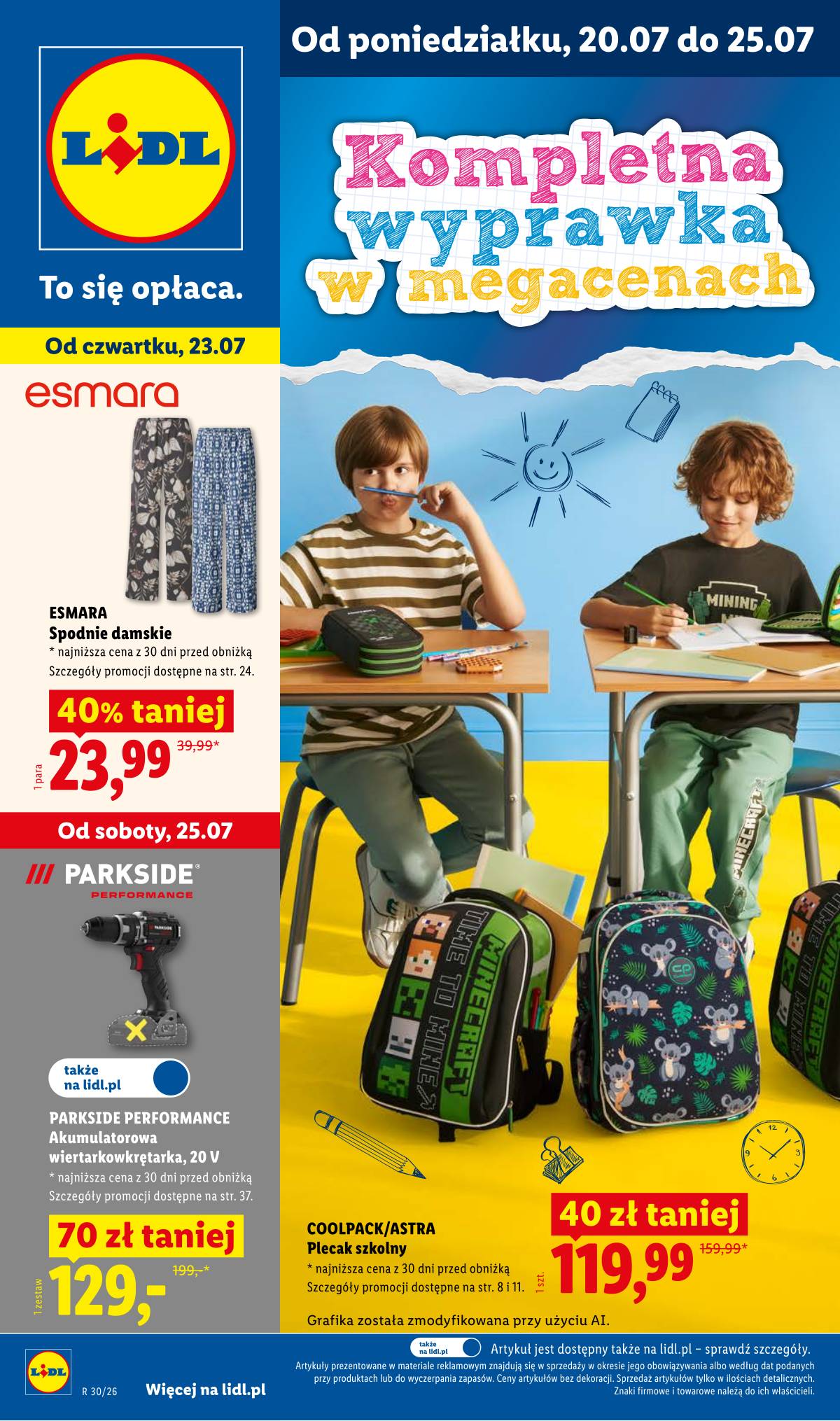 Lidl Lenkija - Katalog ważny od 20.07 1 puslapis
