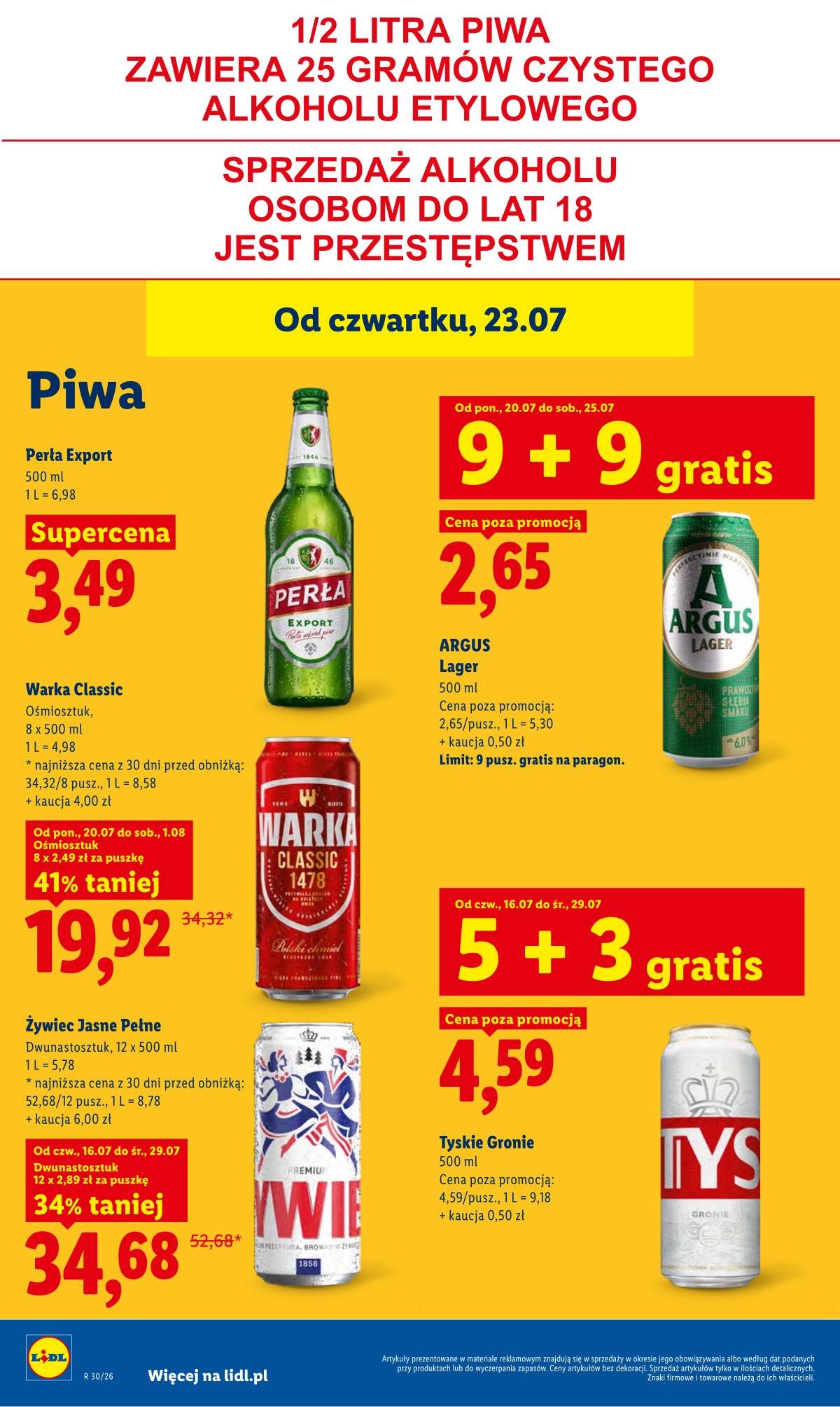 Lidl Lenkija - Gazetka ważna od 23.07. do 25.07. 80 puslapis