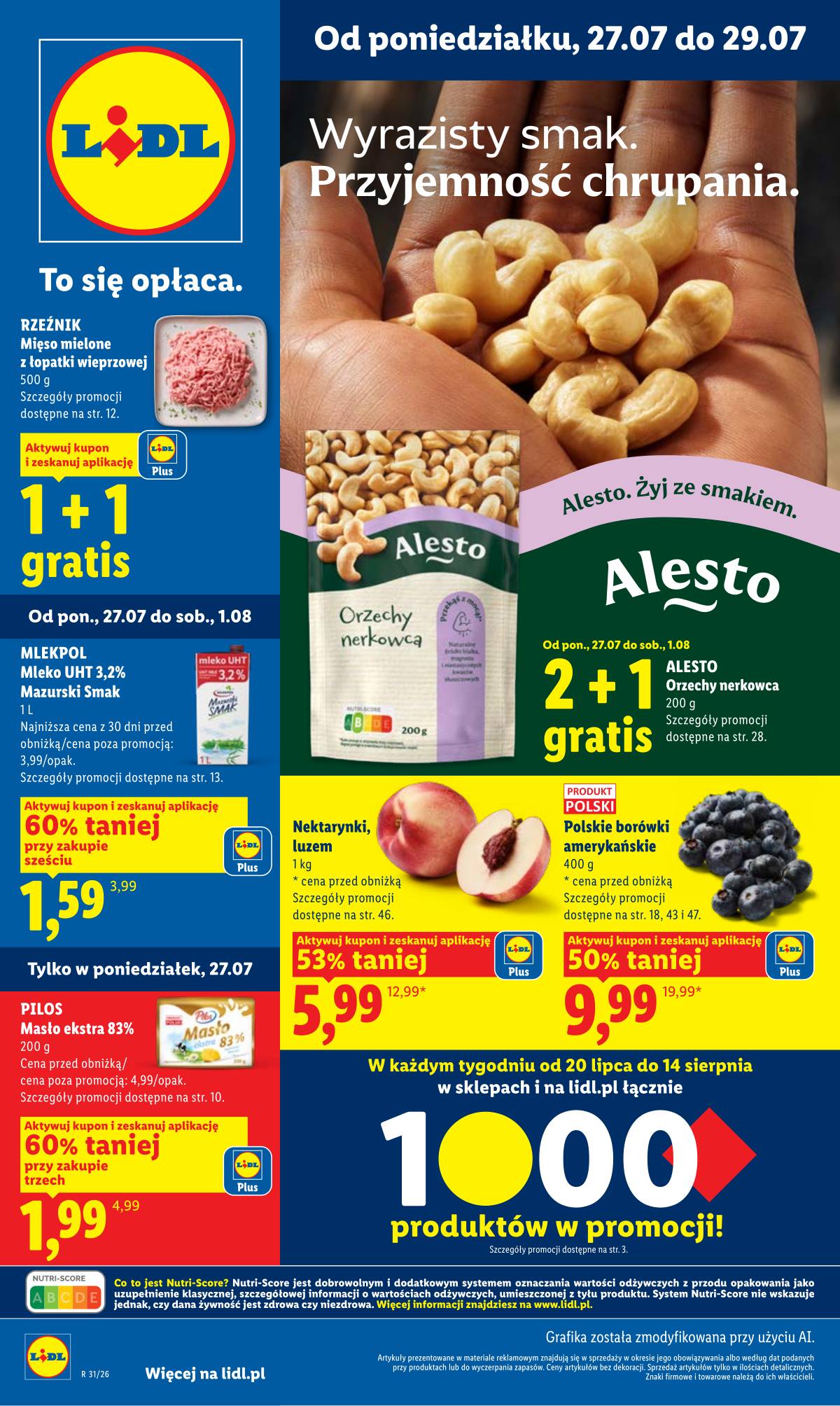 Lidl Lenkija - Gazetka ważna od 27.07 do 29.07 1 puslapis