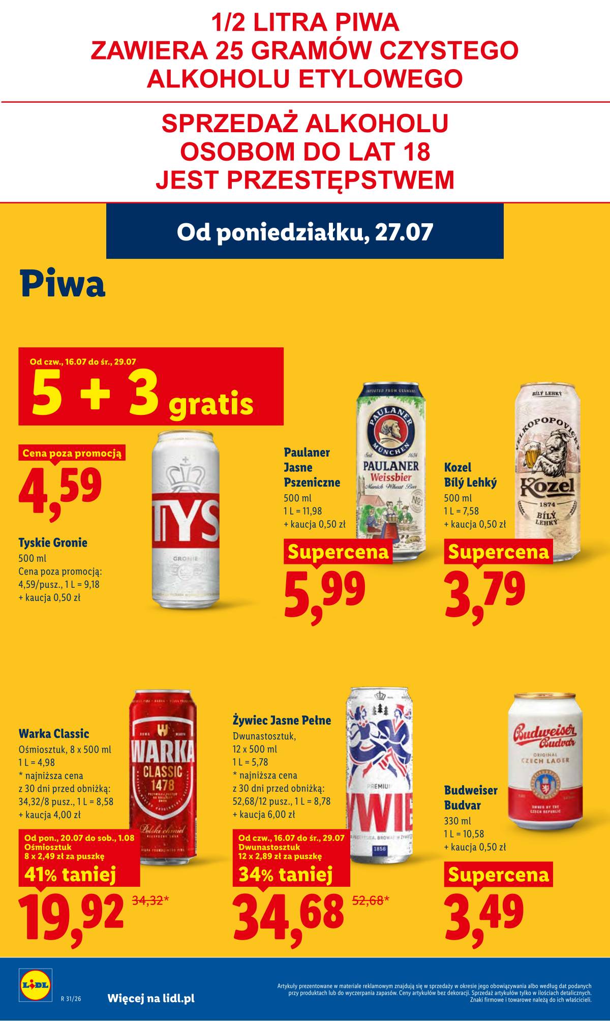 Lidl Lenkija - Gazetka ważna od 27.07 do 29.07 72 puslapis