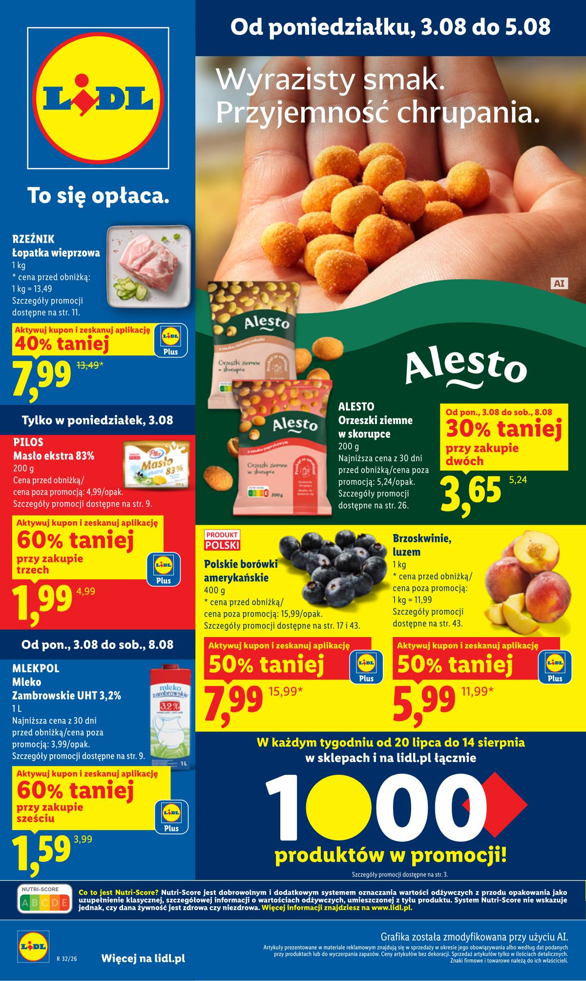 Lidl Lenkija - Gazetka ważna od 3.08 do 5.08 1 puslapis