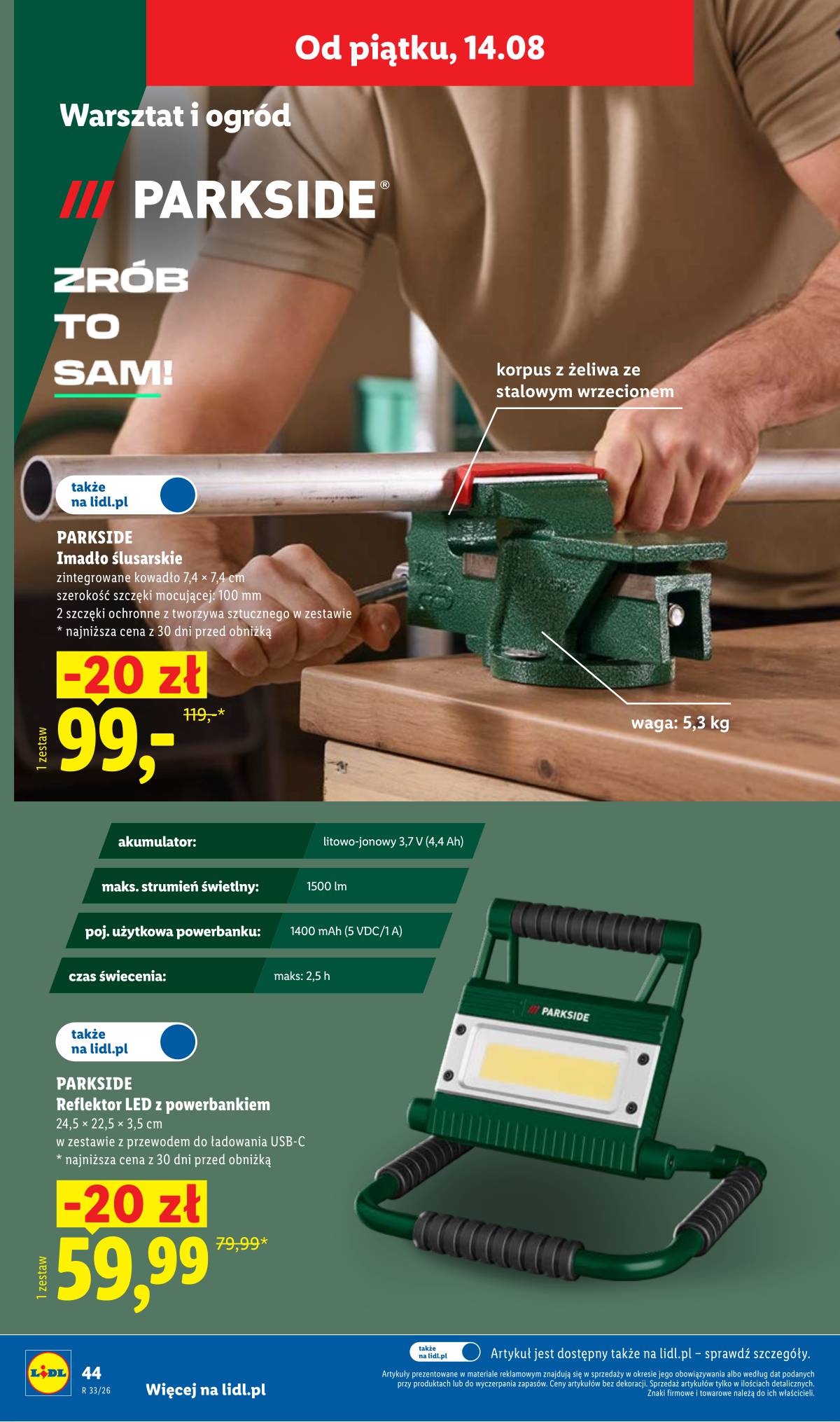 Lidl Lenkija - Gazetka ważna od 10.08. do 14.08. 54 puslapis