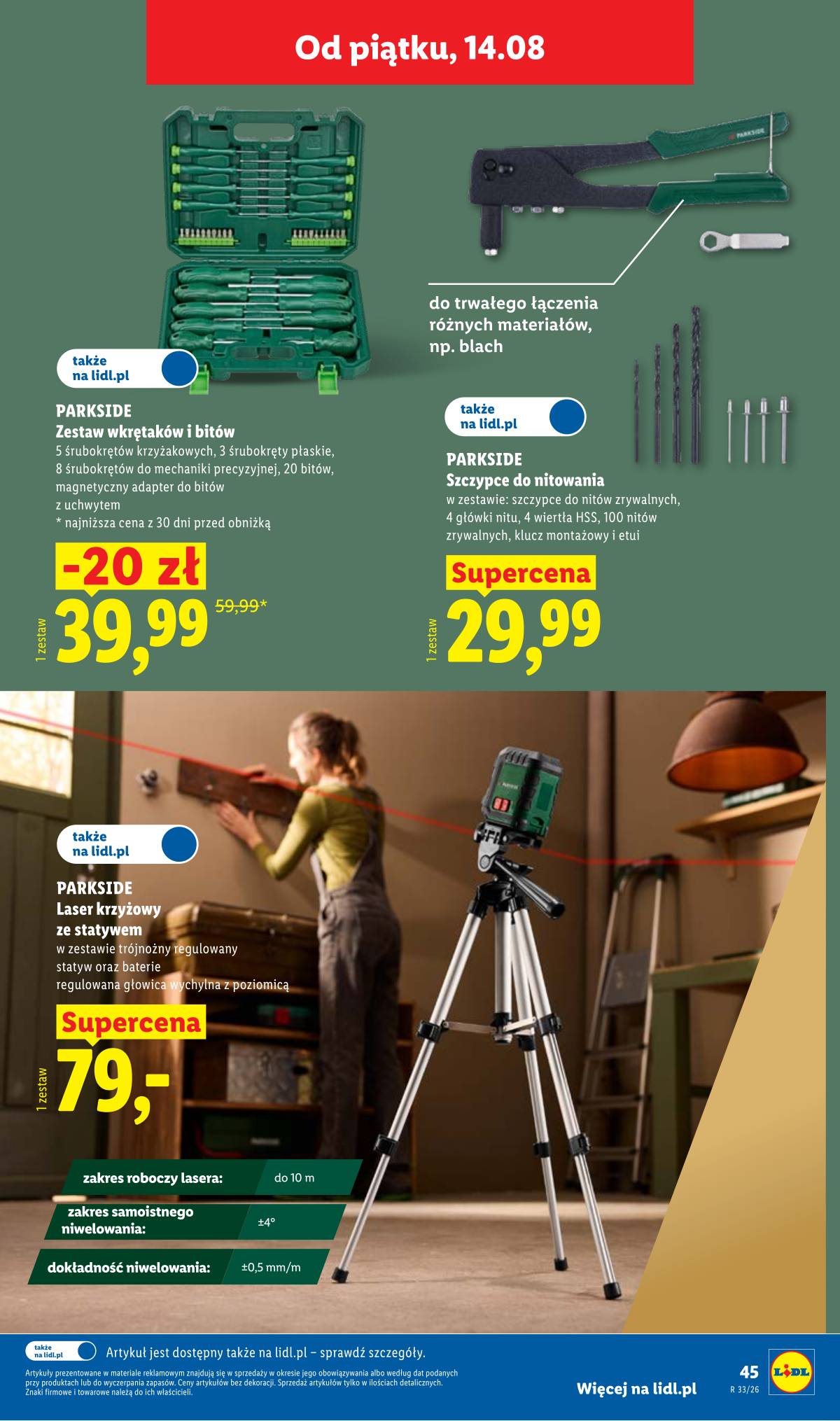 Lidl Lenkija - Gazetka ważna od 10.08. do 14.08. 55 puslapis