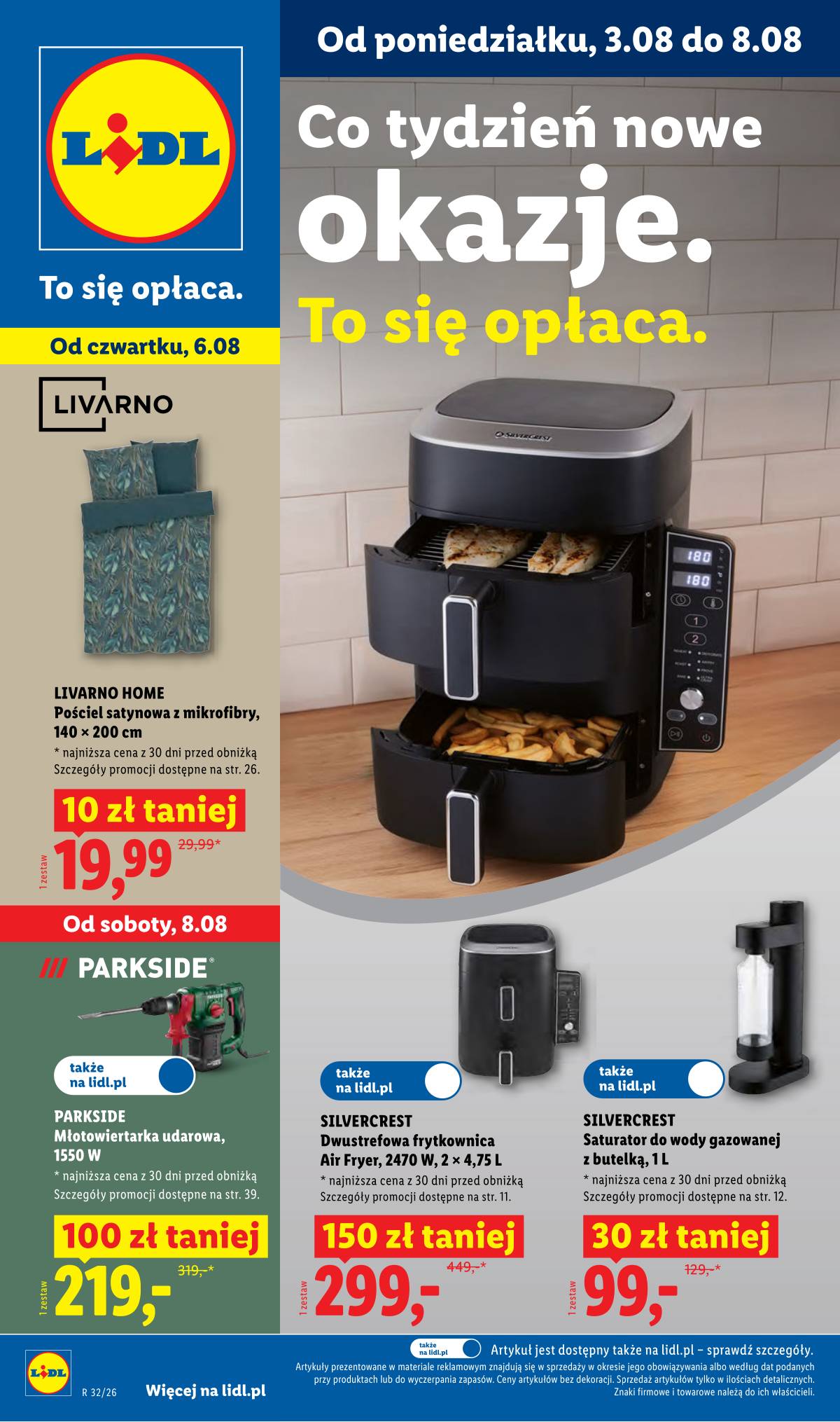 Lidl Lenkija - Gazetka ważna od 03.08. do 08.08. 1 puslapis