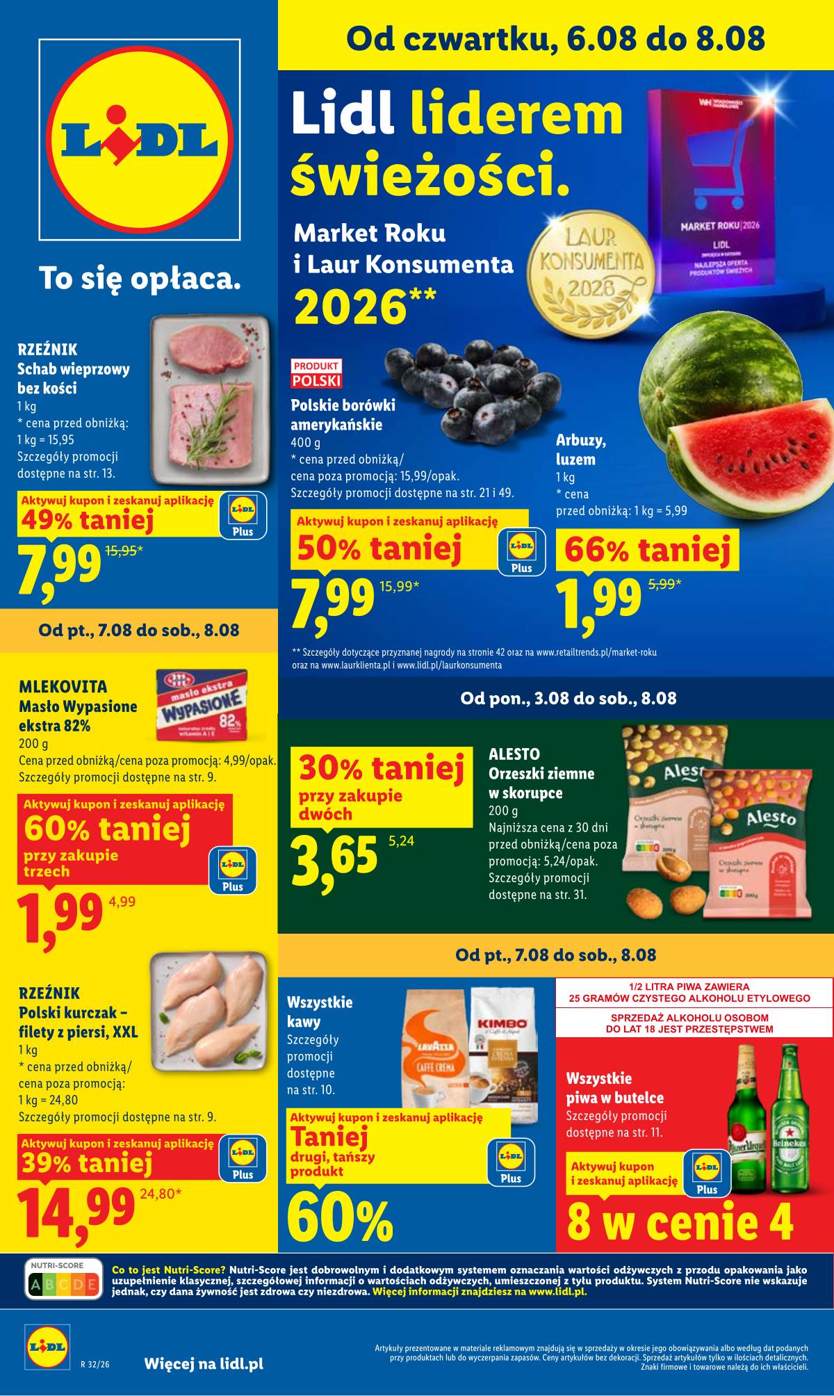 Lidl Lenkija - Gazetka ważna od 6.08 do 8.08 1 puslapis