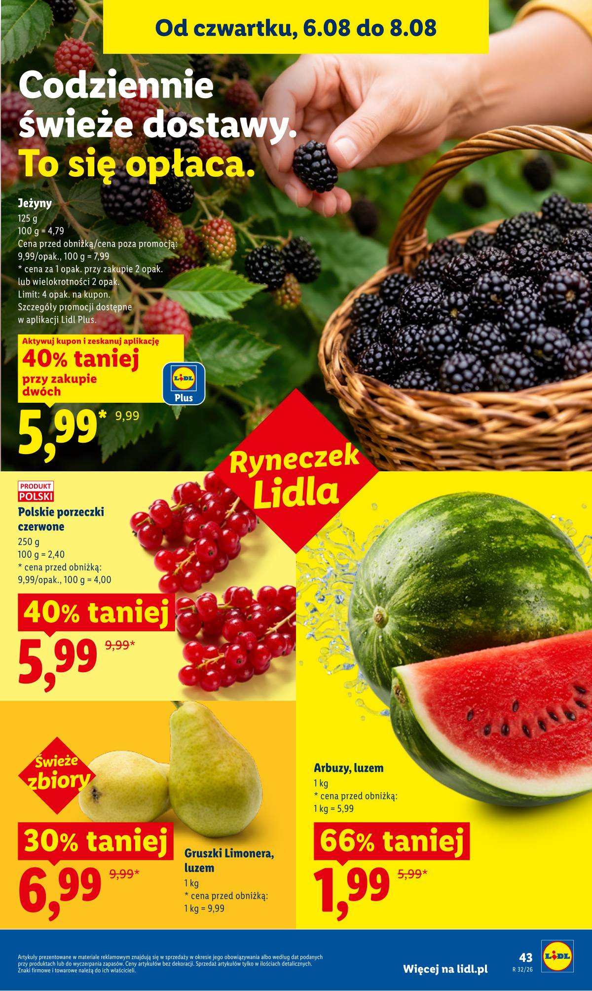Lidl Lenkija - Gazetka ważna od 6.08 do 8.08 43 puslapis