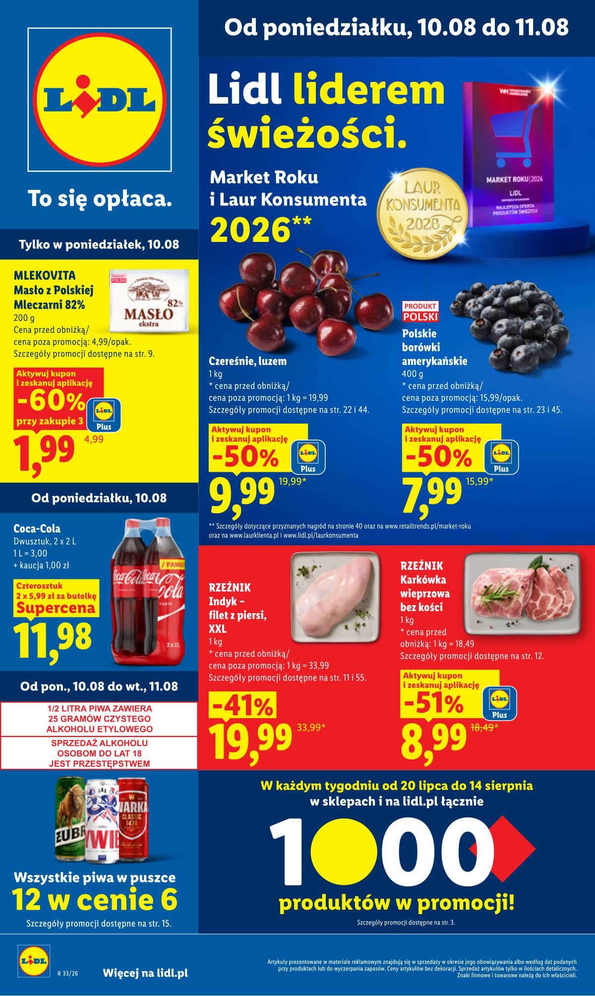 Lidl Lenkija - Gazetka ważna od 10.08 do 11.08 1 puslapis