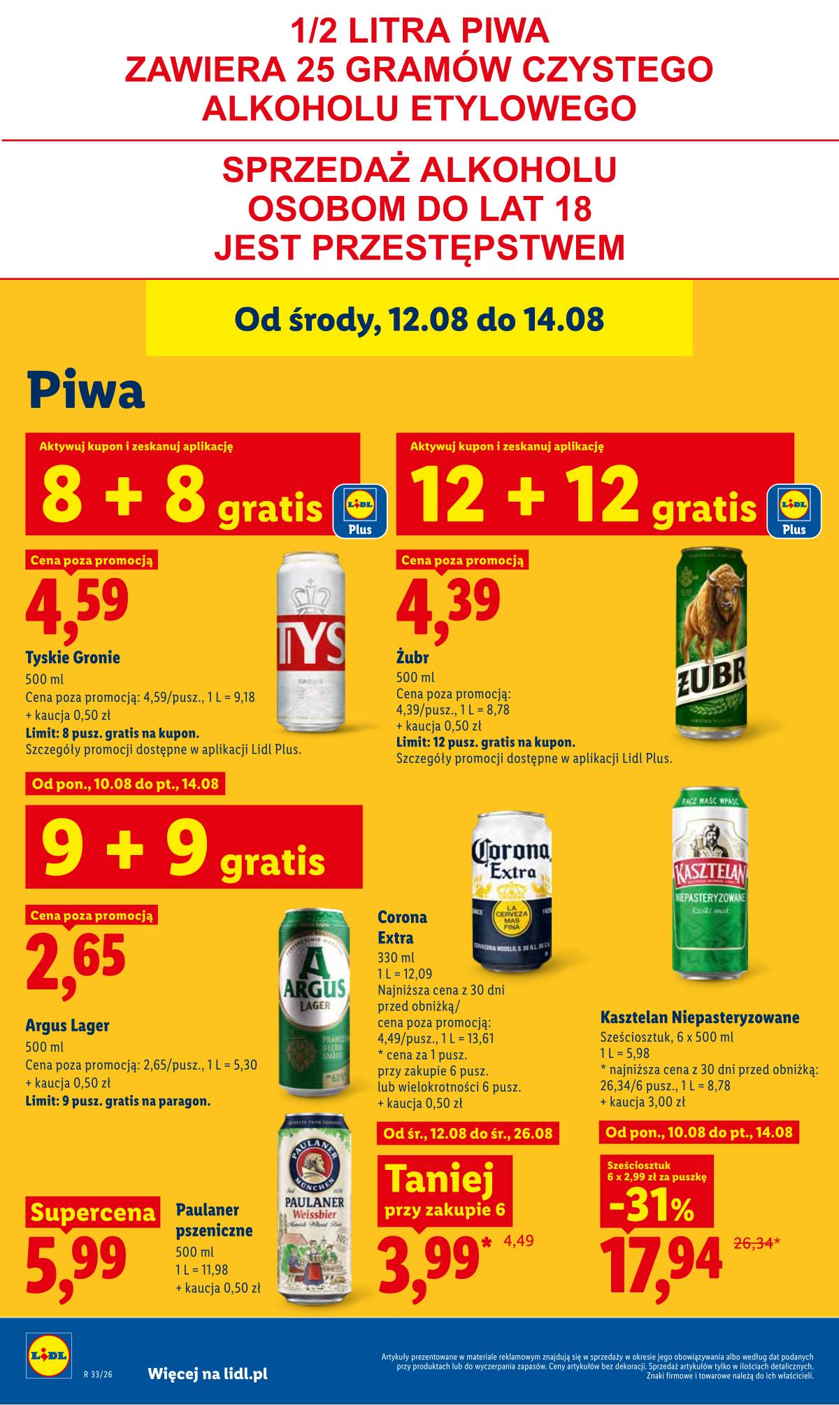 Lidl Lenkija - Gazetka ważna od 12.08 do 14.08 72 puslapis