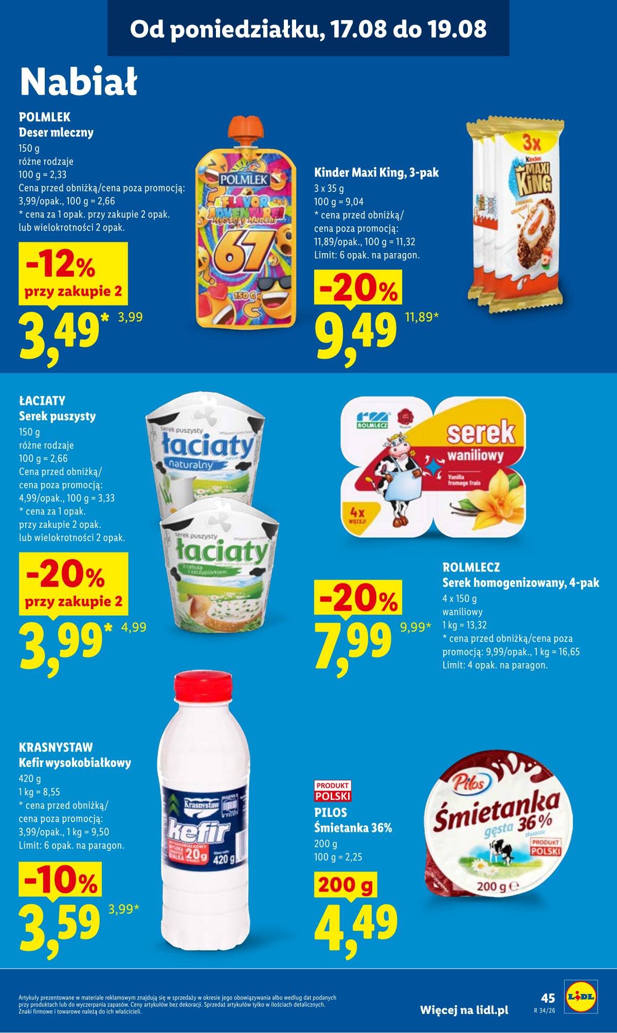 Lidl Lenkija - Gazetka ważna od 17.08 do 19.08 49 puslapis
