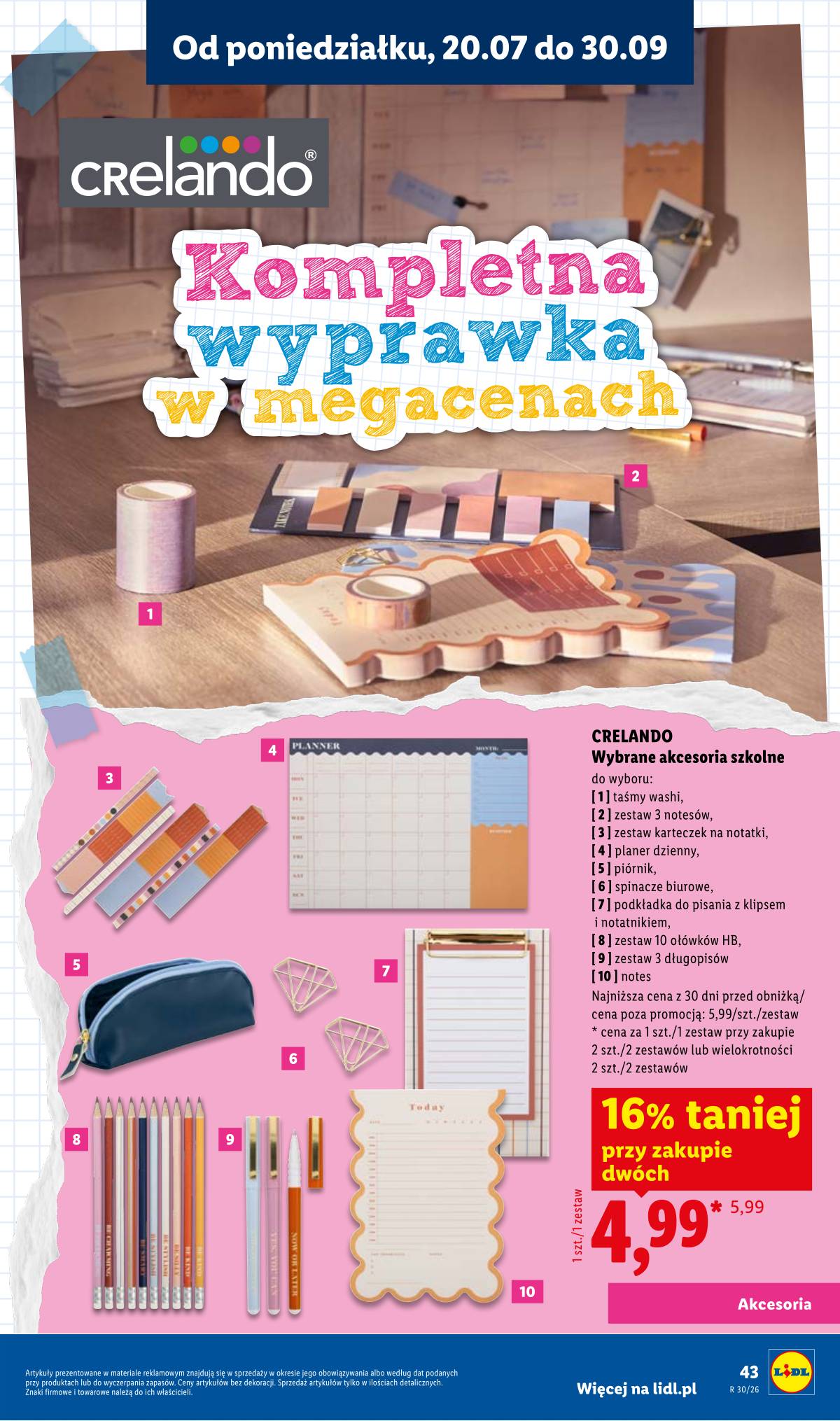 Lidl Lenkija - Kompletna wyprawka w megacenach 43 puslapis