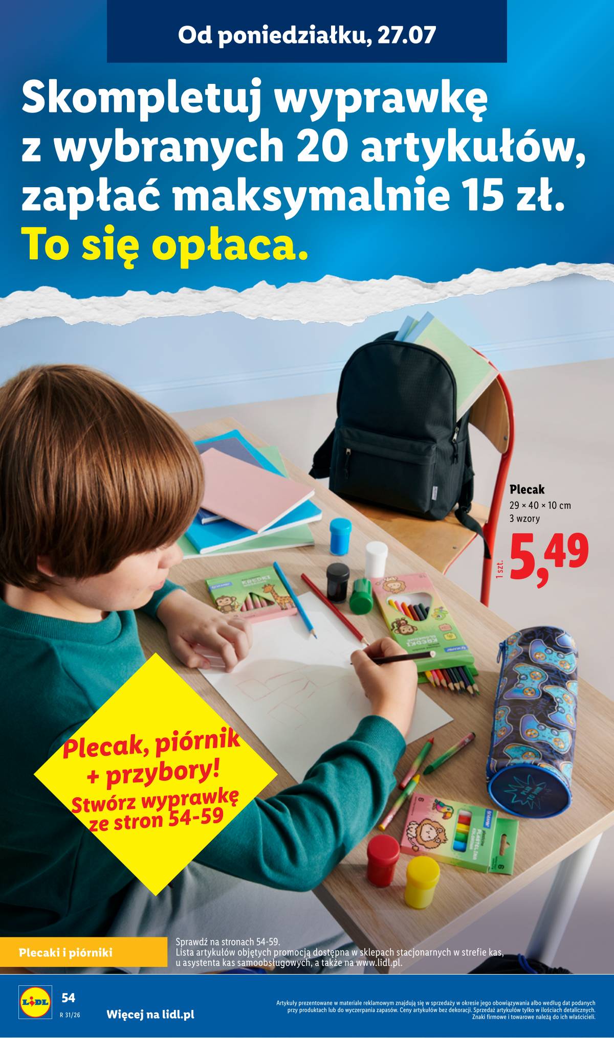 Lidl Lenkija - Kompletna wyprawka w megacenach 54 puslapis