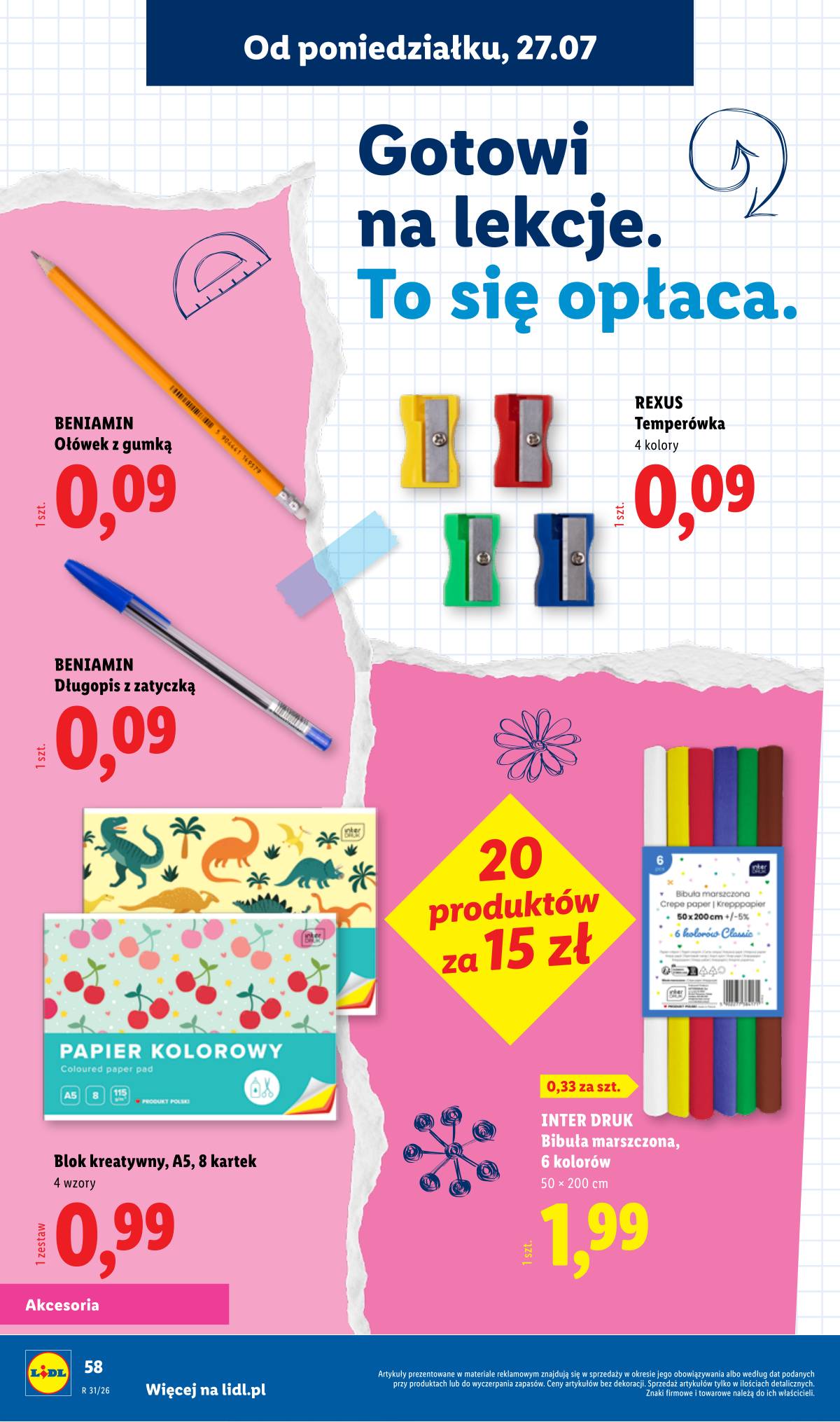 Lidl Lenkija - Kompletna wyprawka w megacenach 58 puslapis