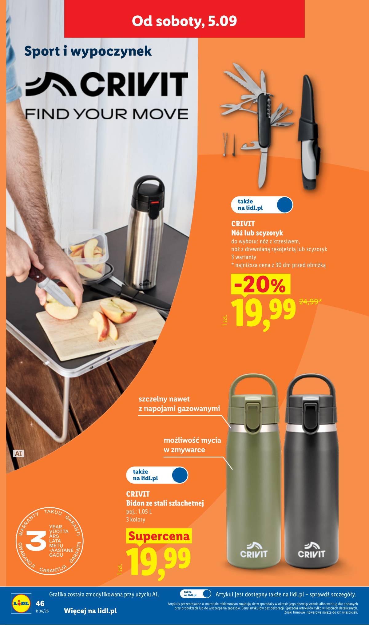 Lidl Lenkija - Gazetka ważna od 31.08. do 05.09. 54 puslapis