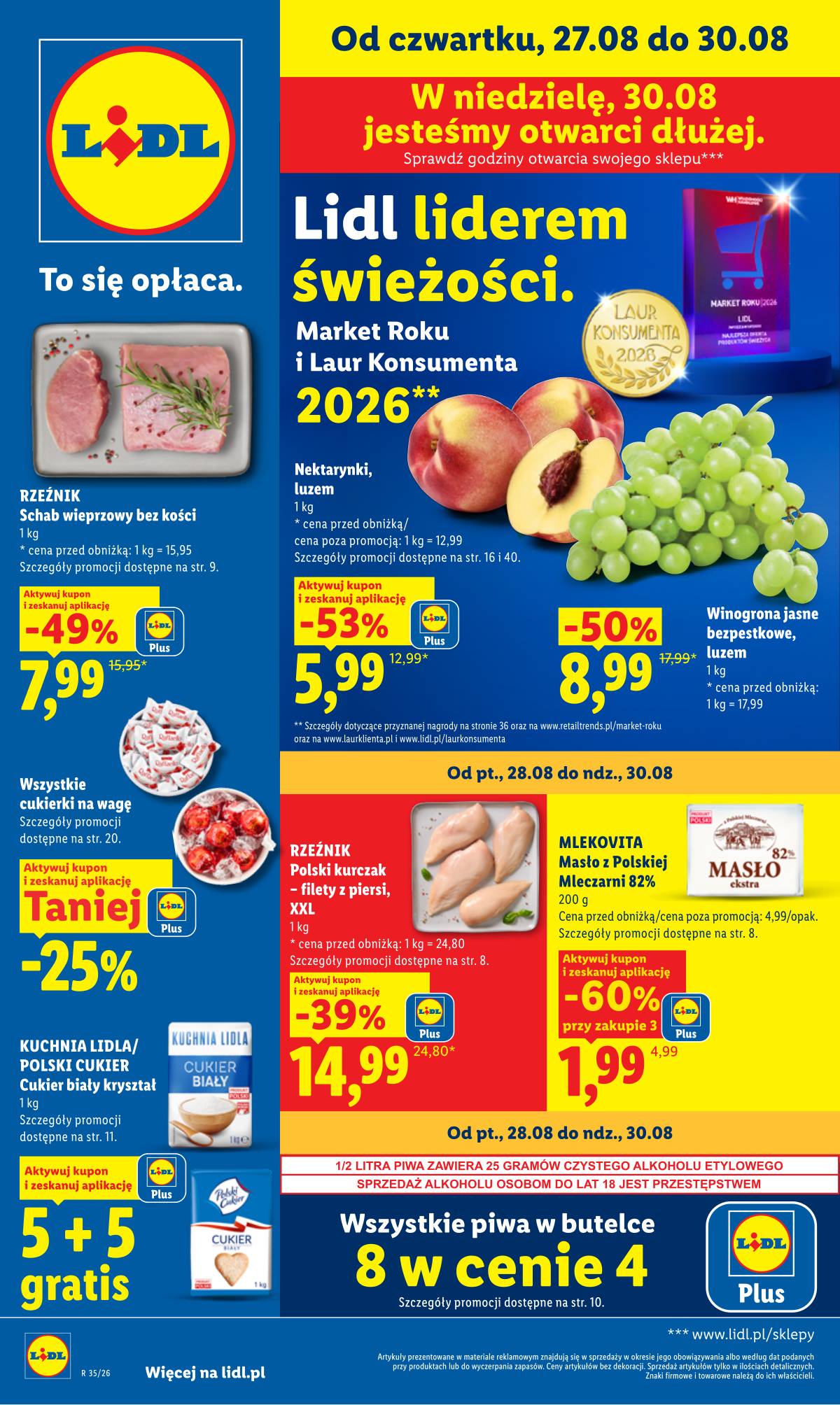 Lidl Lenkija - Gazetka ważna od 27.08 do 30.08 1 puslapis