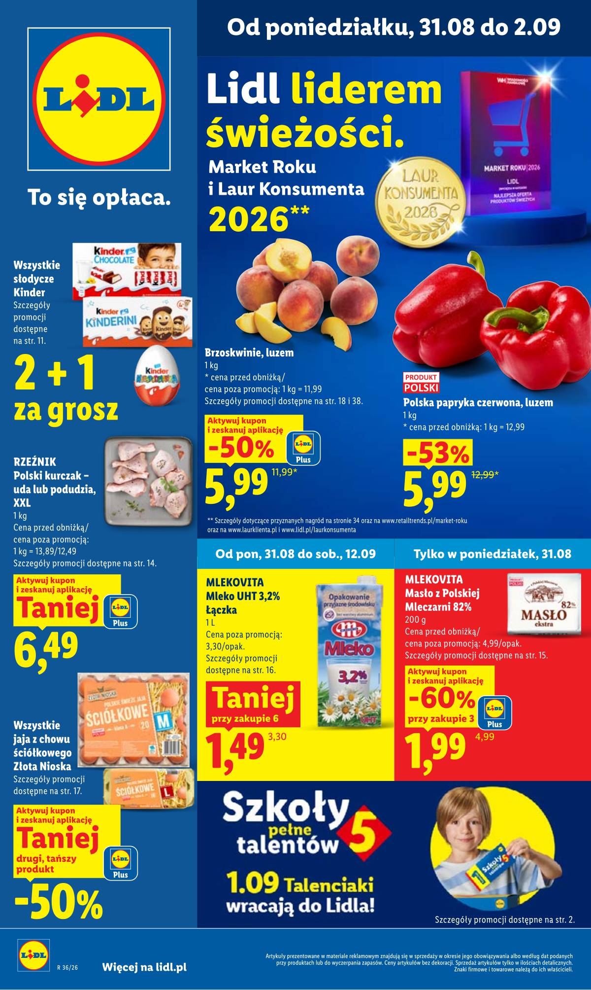 Lidl Lenkija - Gazetka ważna od 31.08 do 2.09 1 puslapis