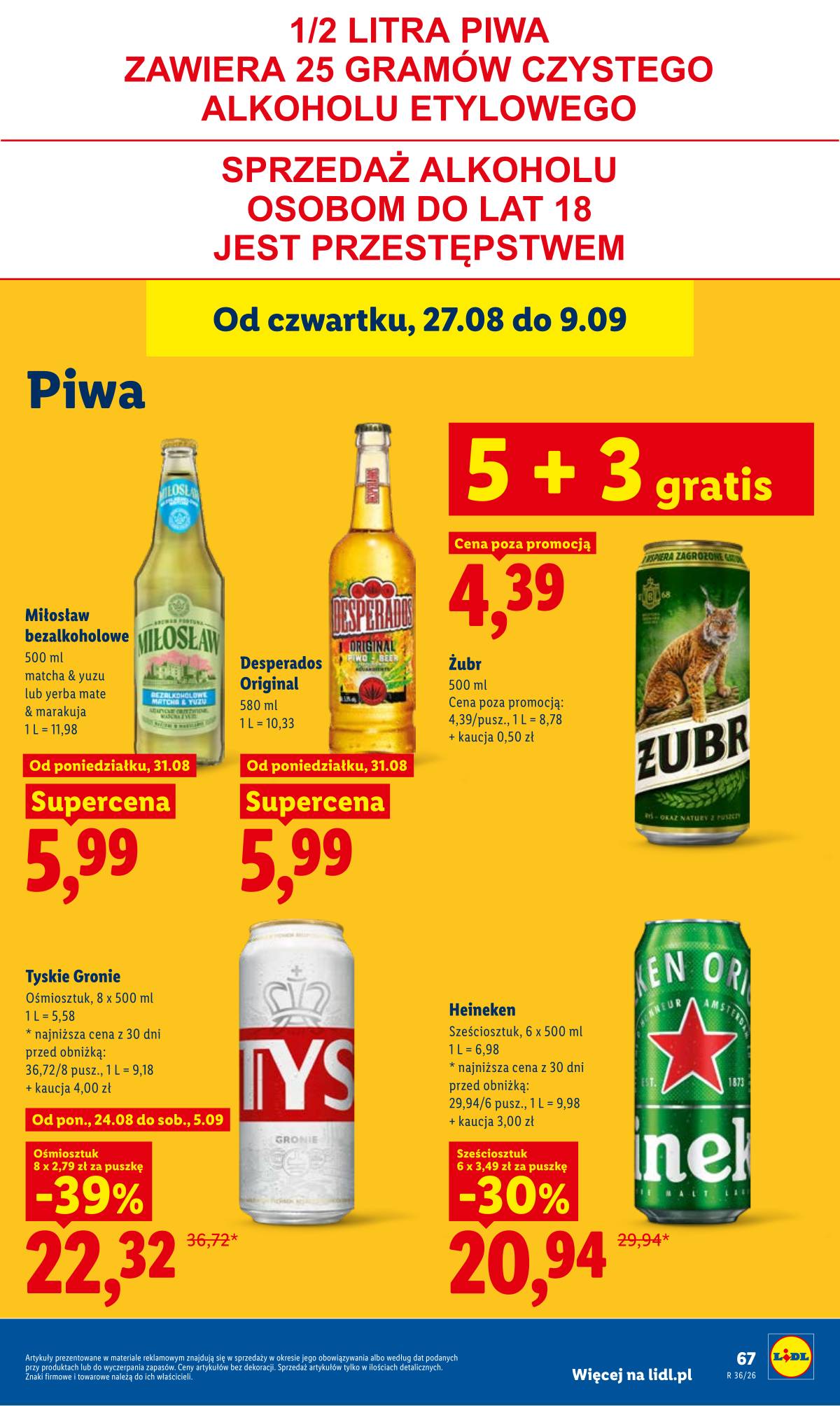 Lidl Lenkija - Gazetka ważna od 31.08 do 2.09 67 puslapis