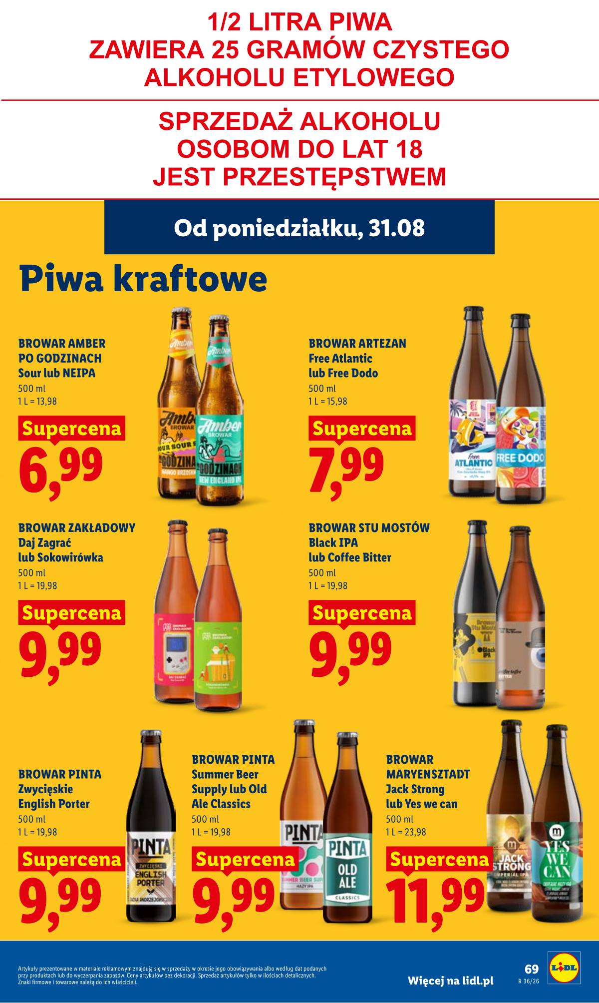 Lidl Lenkija - Gazetka ważna od 31.08 do 2.09 69 puslapis