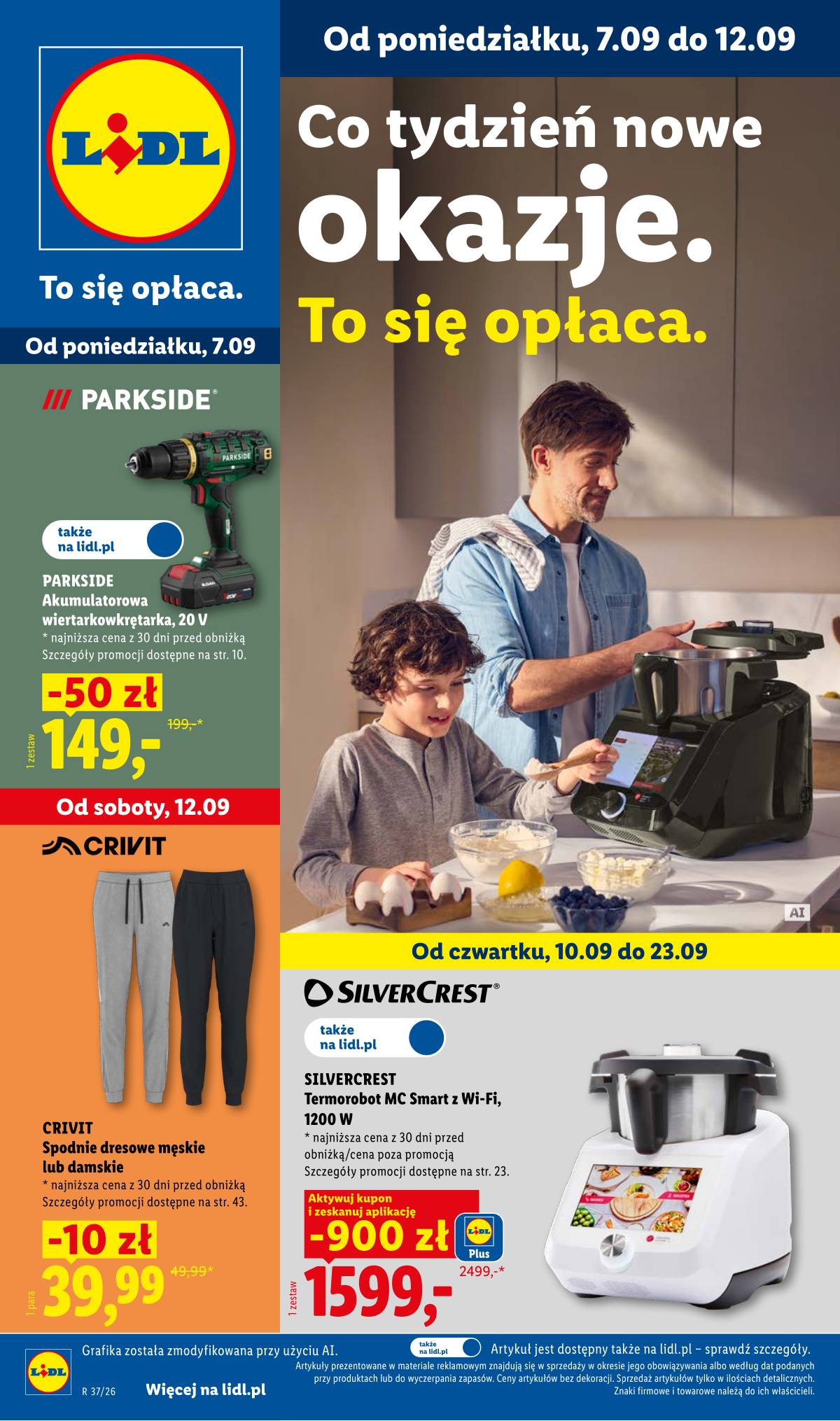 Lidl Lenkija - Gazetka ważna od 07.09. do 12.09. 1 puslapis