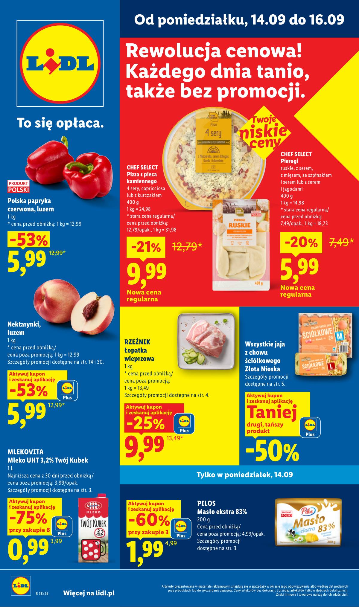 Lidl Lenkija - Gazetka ważna od 14.09 do 16.09 1 puslapis