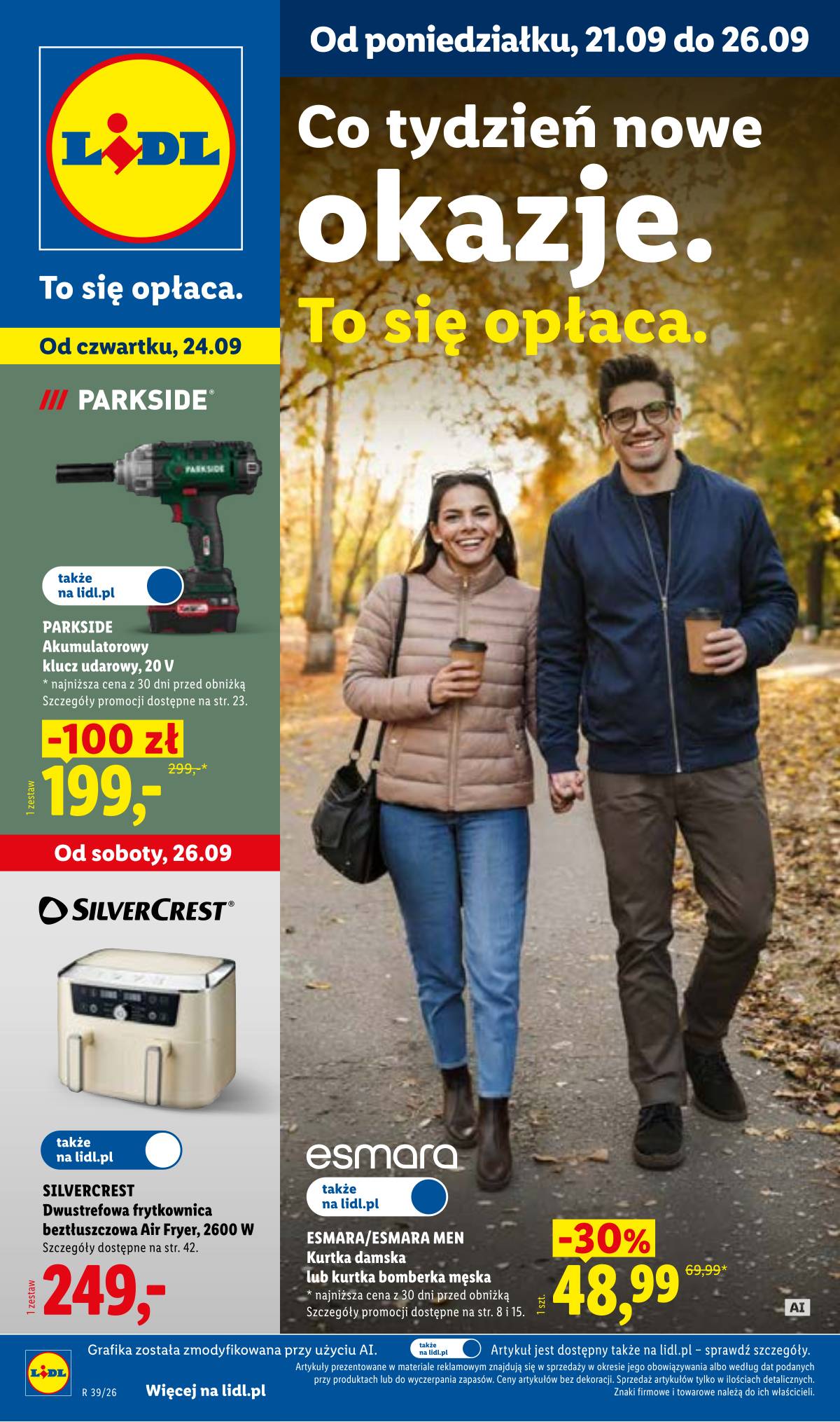 Lidl Lenkija - Gazetka ważna od 21.09 do 26.09 1 puslapis