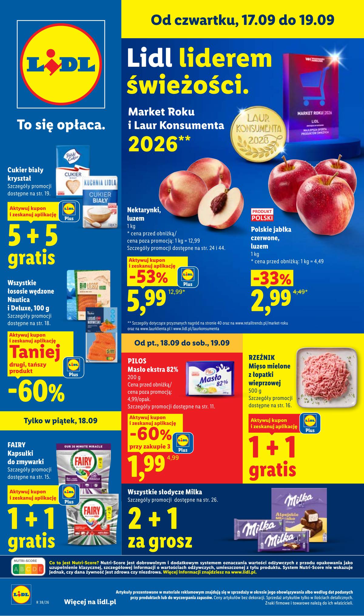 Lidl Lenkija - Gazetka ważna od 17.09 do 19.09 1 puslapis
