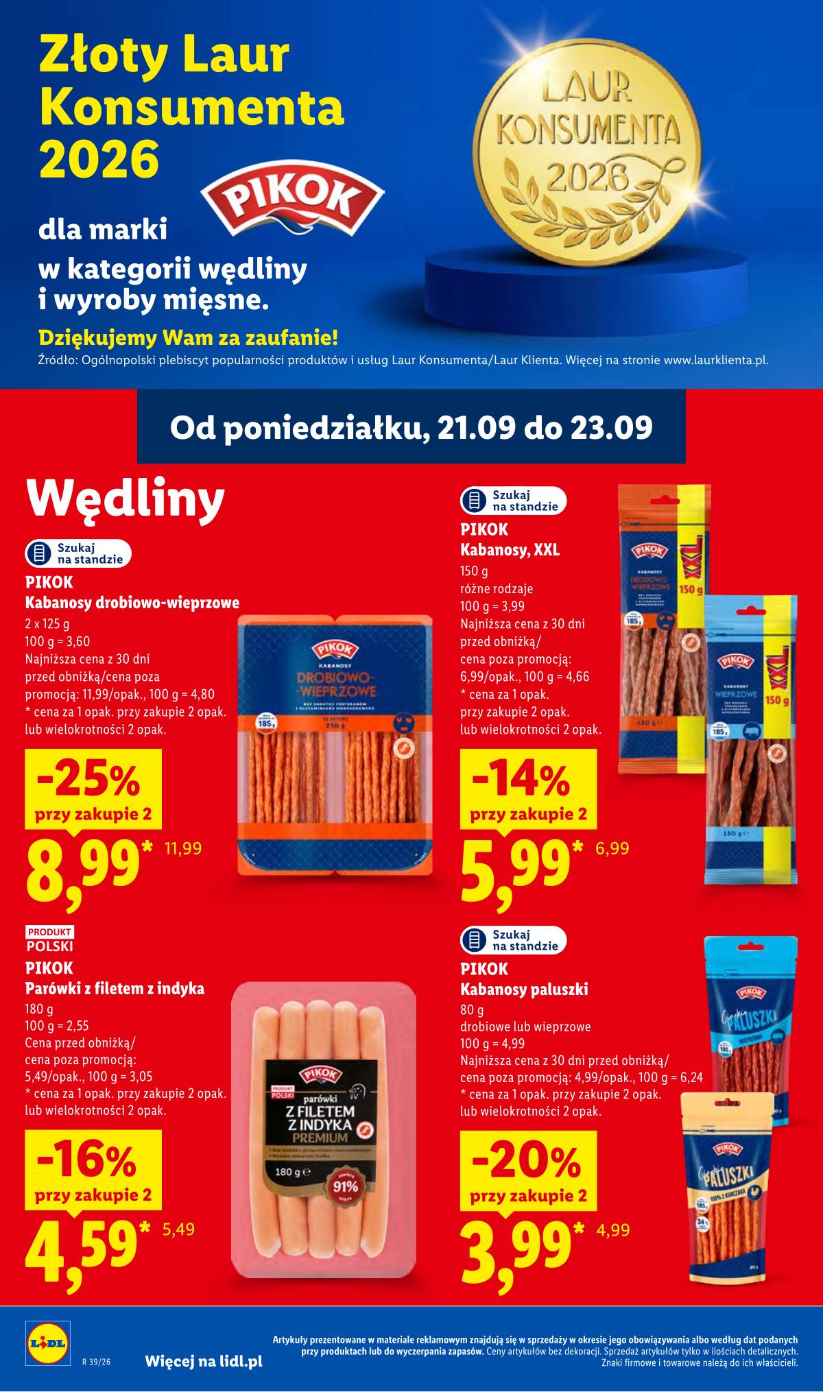 Lidl Lenkija - Gazetka ważna od 21.09. do 23.09 62 puslapis