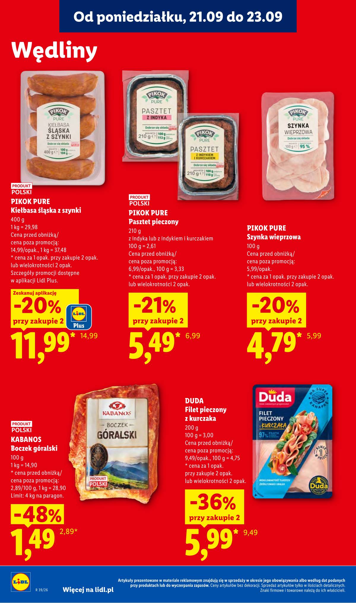 Lidl Lenkija - Gazetka ważna od 21.09. do 23.09 64 puslapis