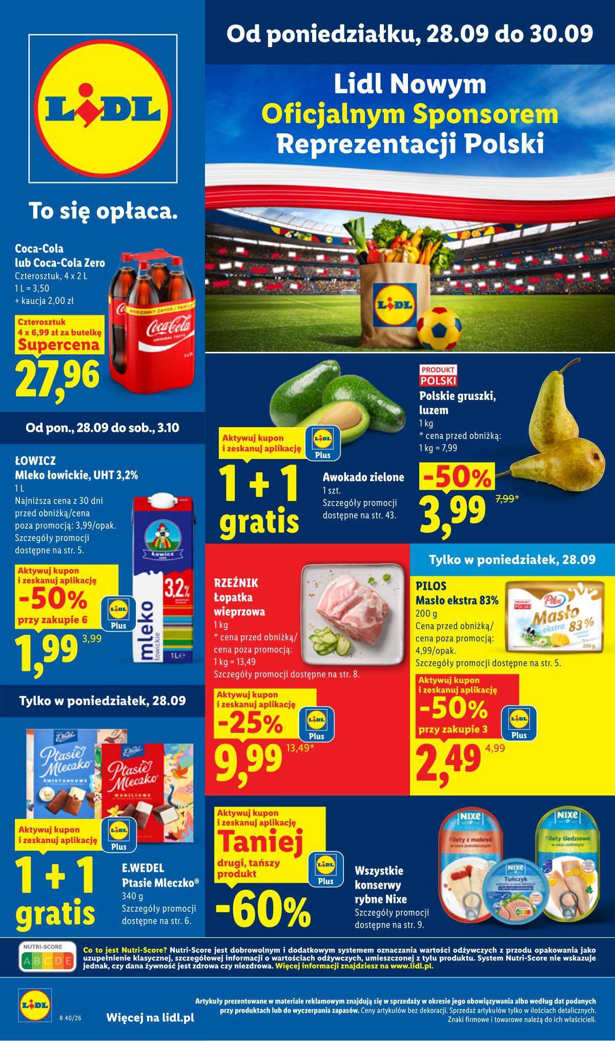Lidl Lenkija - Gazetka ważna od 28.09 do 30.09 1 puslapis