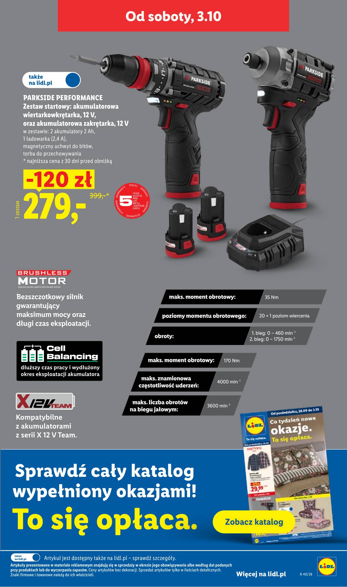 Lidl Lenkija - Gazetka ważna od 1.10 do 3.10 45 puslapis