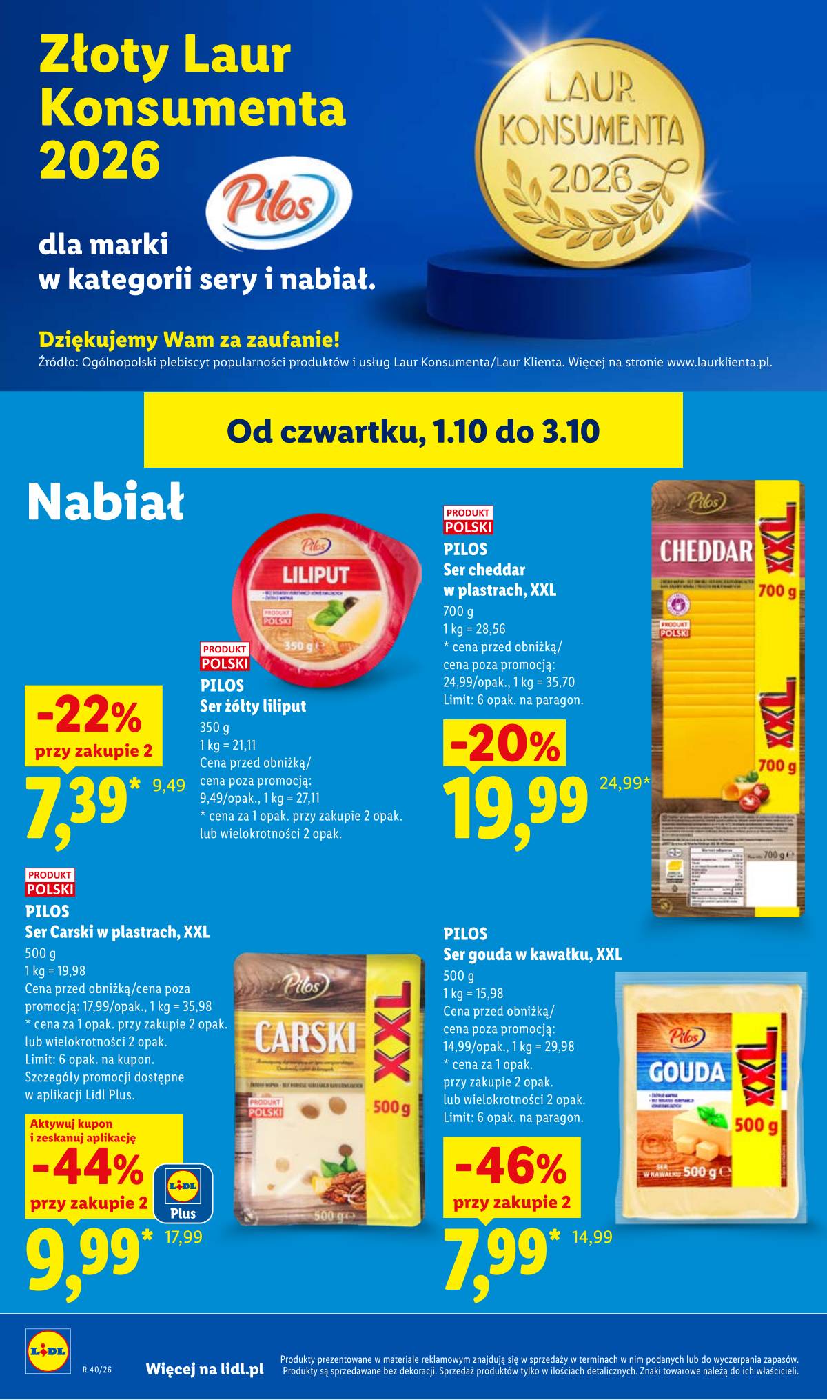 Lidl Lenkija - Gazetka ważna od 1.10 do 3.10 60 puslapis