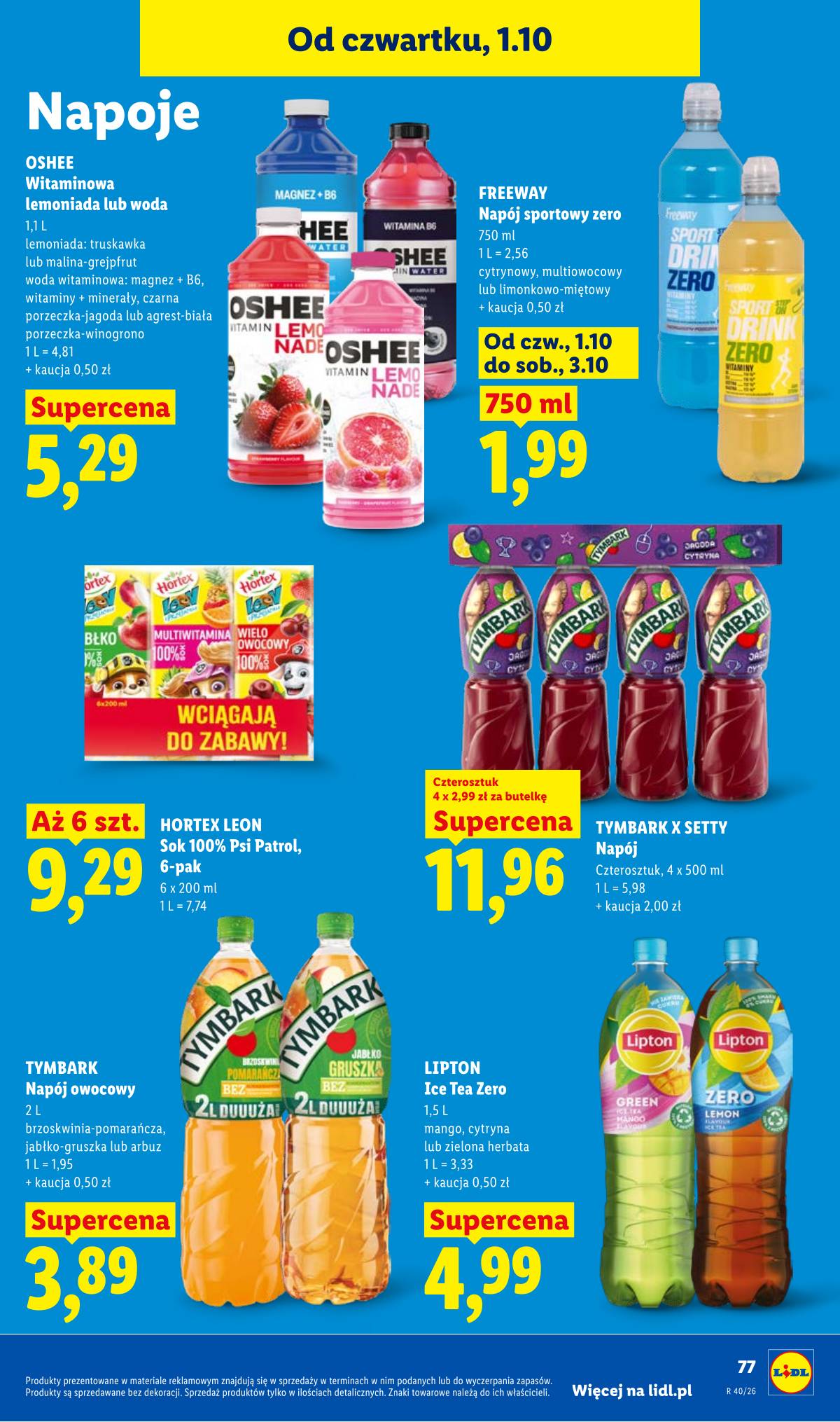Lidl Lenkija - Gazetka ważna od 1.10 do 3.10 81 puslapis
