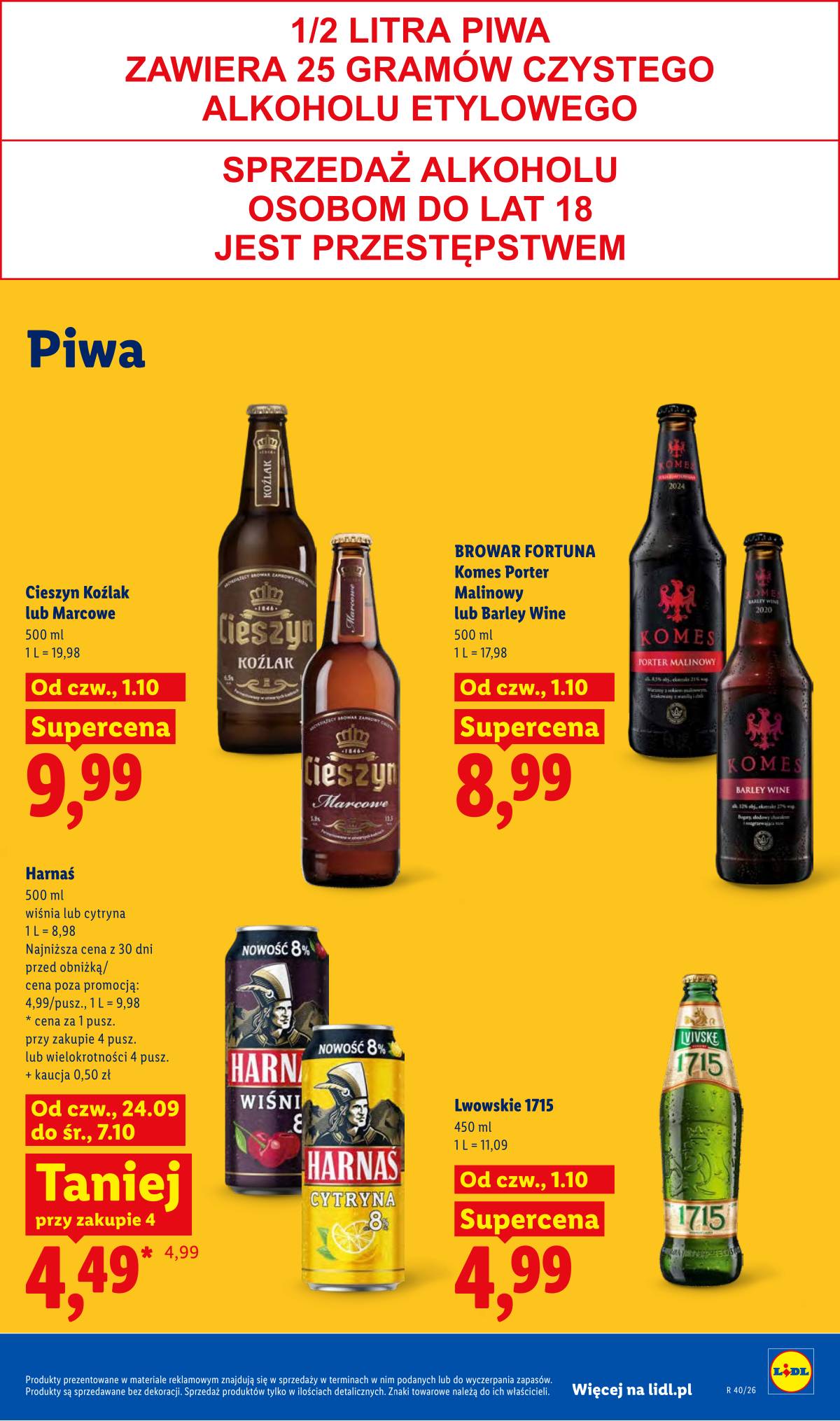 Lidl Lenkija - Gazetka ważna od 1.10 do 3.10 85 puslapis