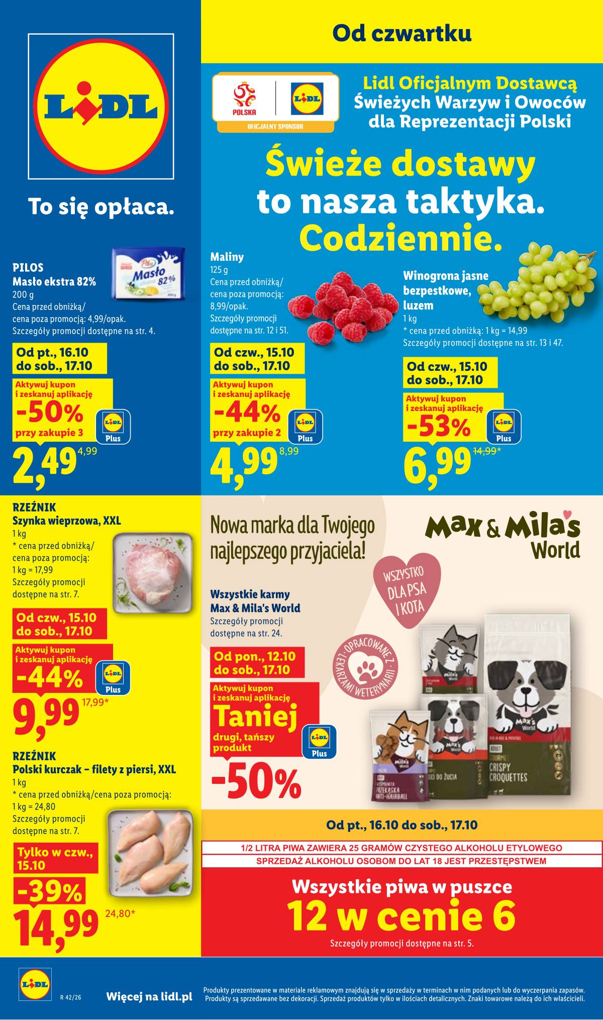 Lidl Lenkija - Gazetka 1 puslapis