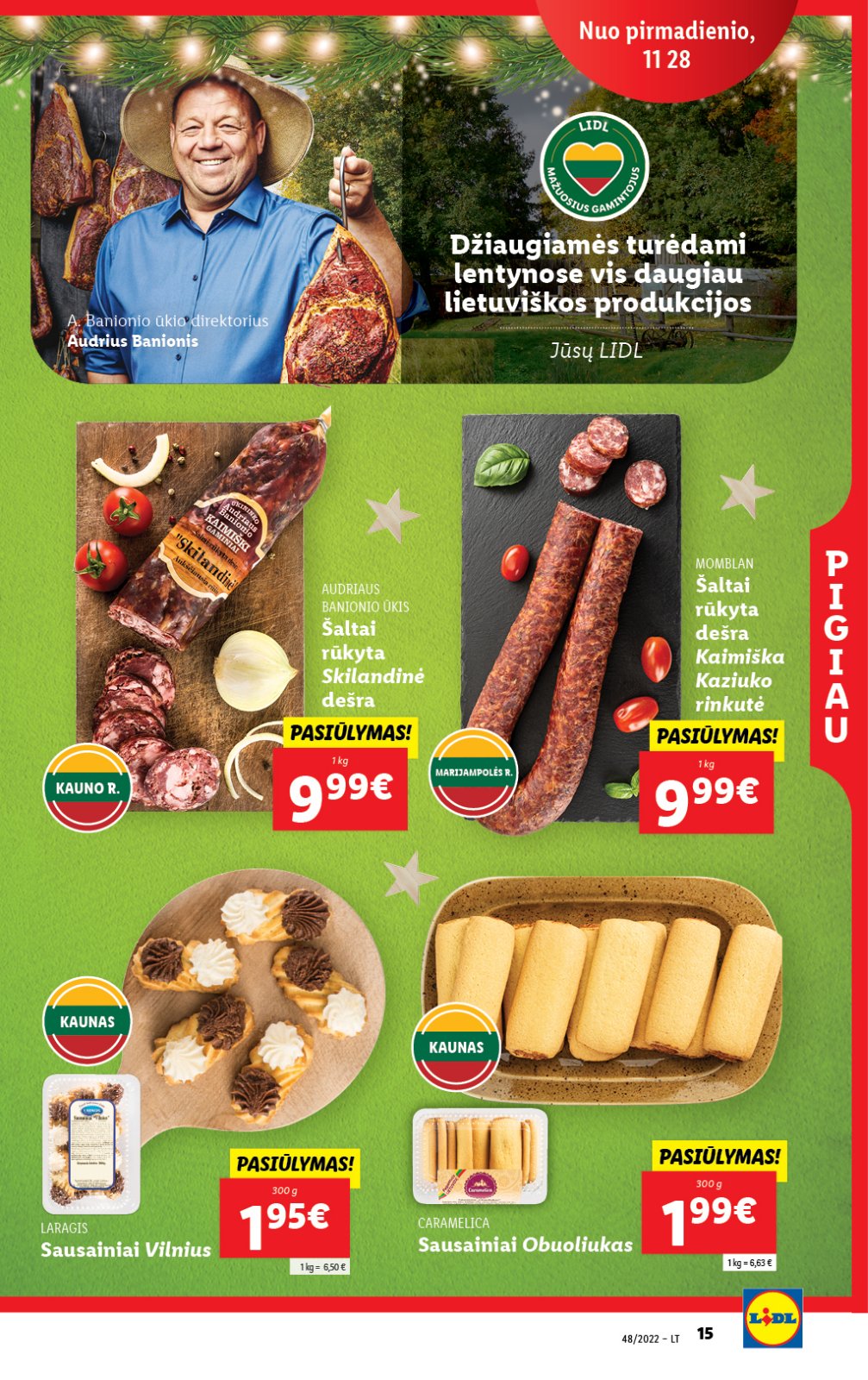 Lidl 'MAISTO PREKIŲ PASIŪLYMAI' 15 puslapis