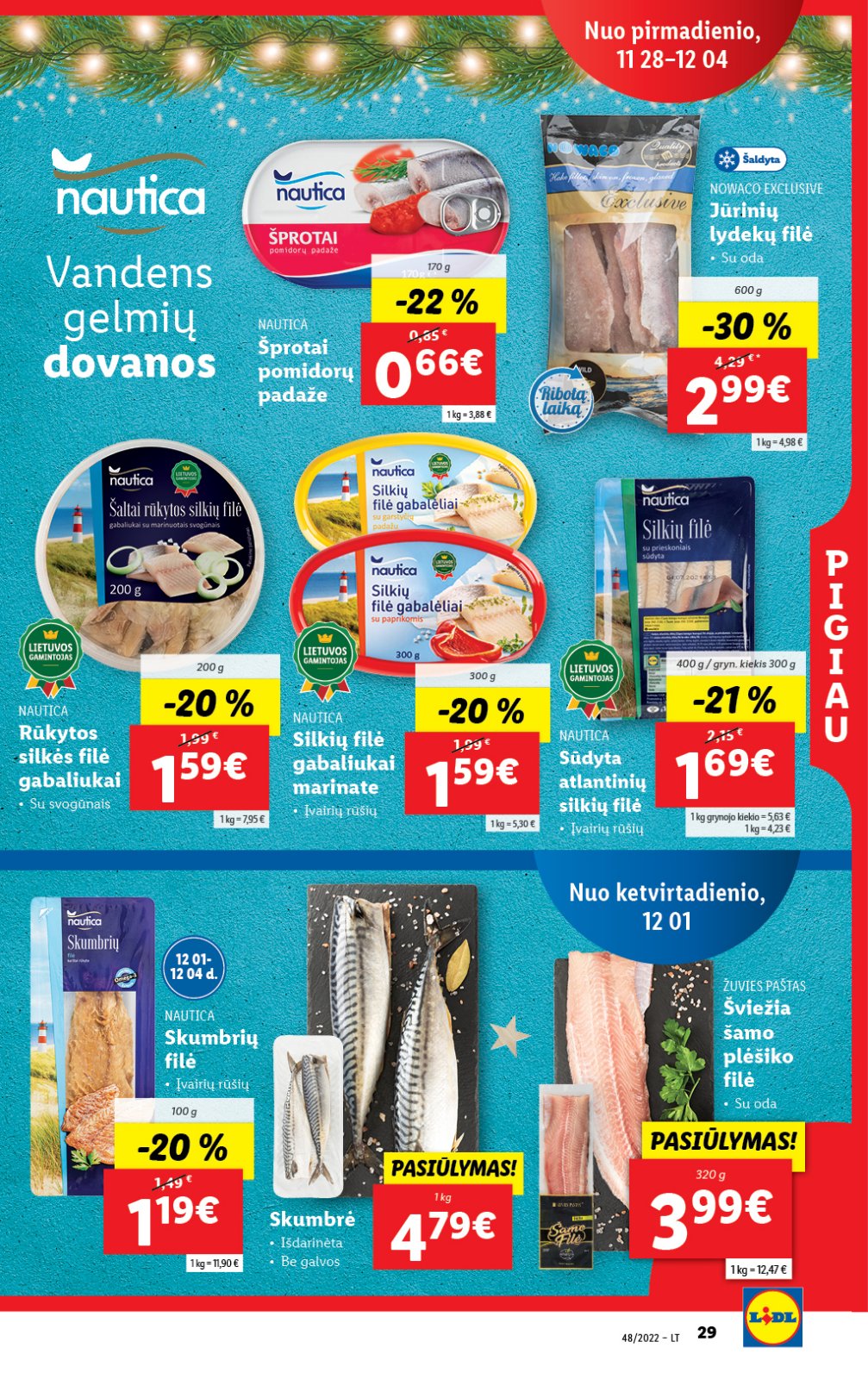 Lidl 'MAISTO PREKIŲ PASIŪLYMAI' 29 puslapis