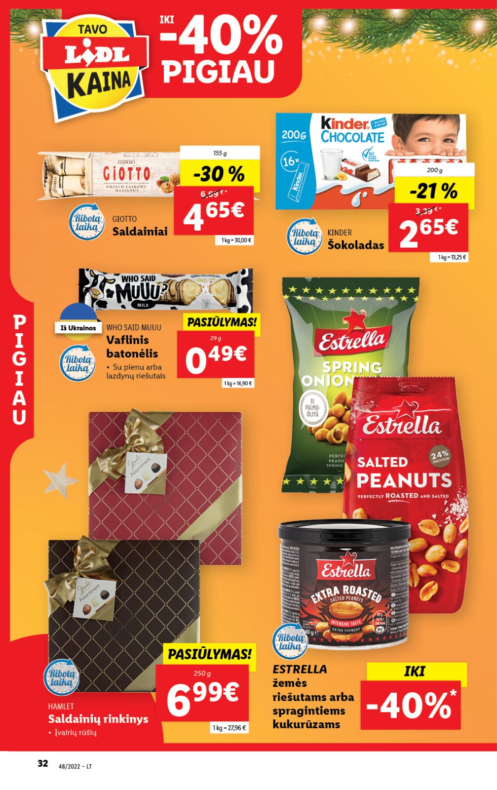 Lidl 'MAISTO PREKIŲ PASIŪLYMAI' 32 puslapis