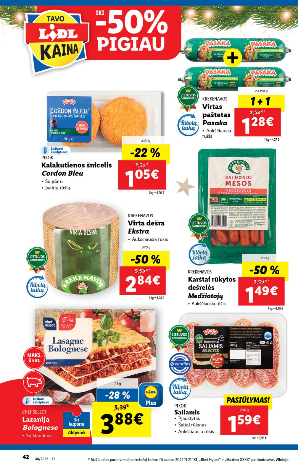 Lidl 'MAISTO PREKIŲ PASIŪLYMAI' 42 puslapis