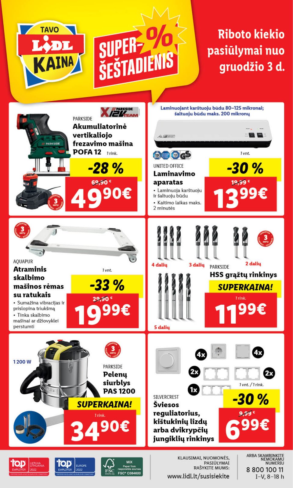 Lidl 'NE MAISTO PREKIŲ PASIŪLYMAI' 34 puslapis