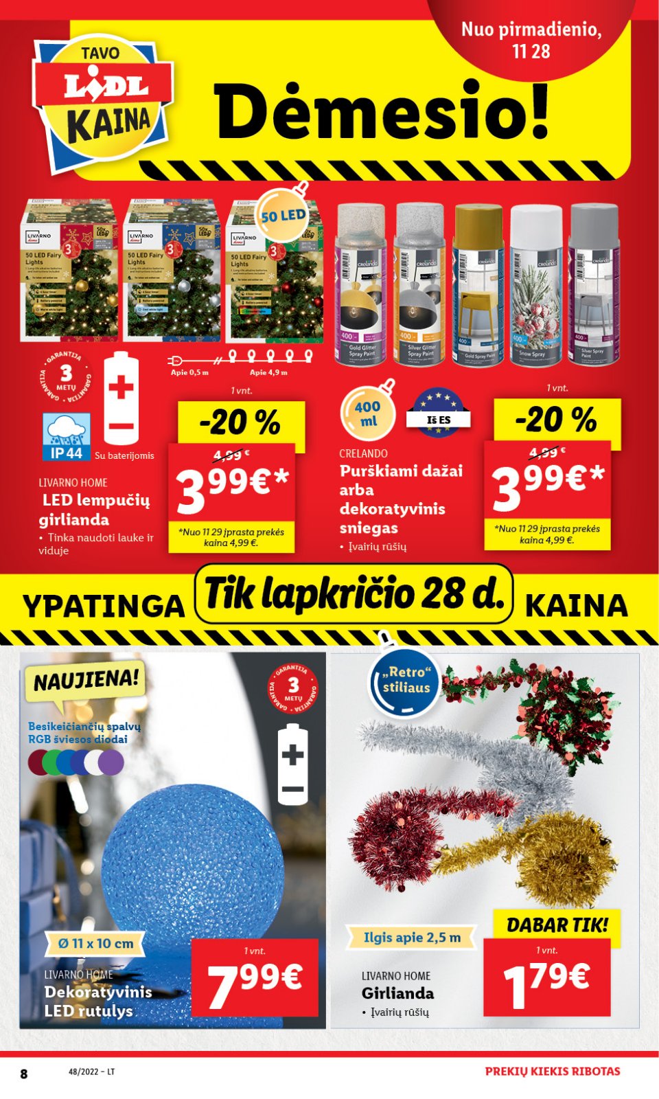 Lidl 'NE MAISTO PREKIŲ PASIŪLYMAI' 8 puslapis