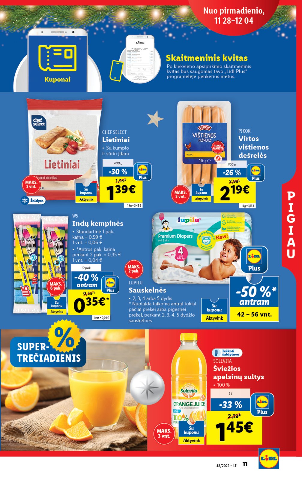 Lidl 'MAISTO PREKIŲ PASIŪLYMAI' 11 puslapis