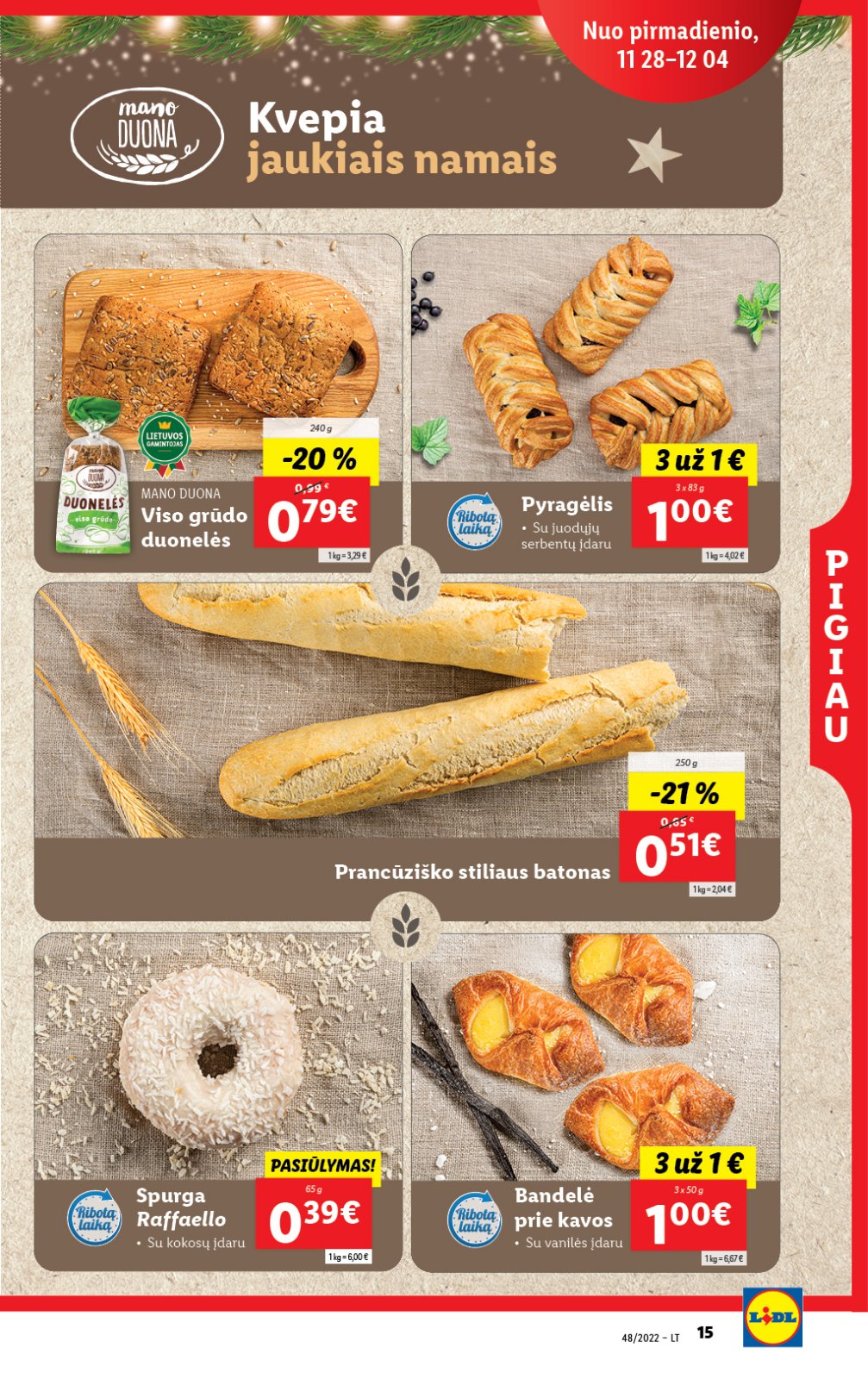 Lidl 'MAISTO PREKIŲ PASIŪLYMAI' 15 puslapis